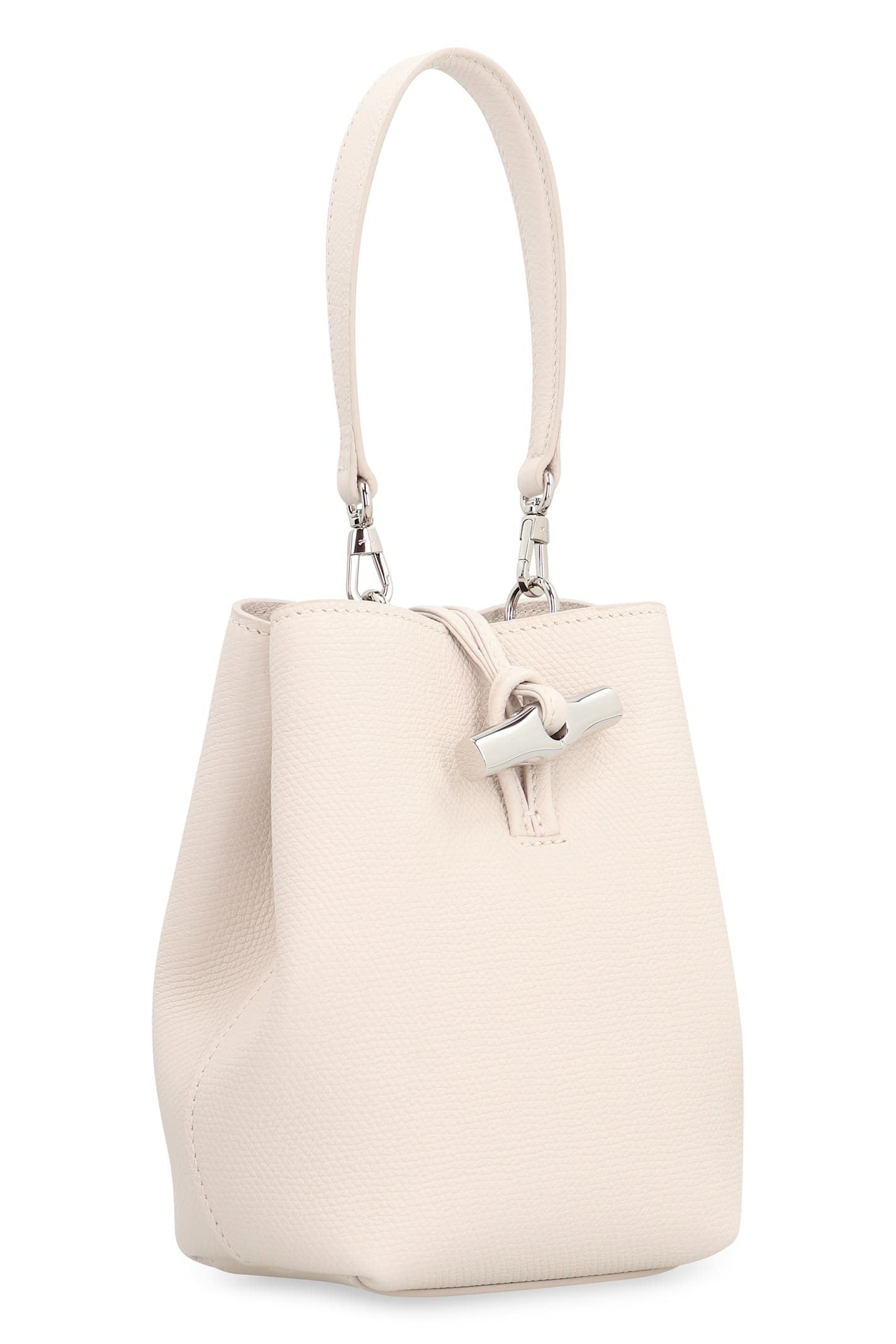 LONGCHAMP LE ROSEAU XS LEATHER BUCKET BAG 