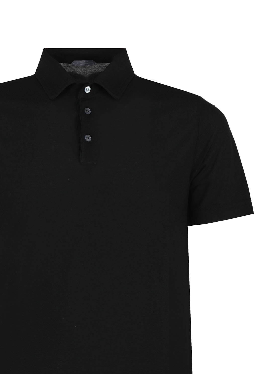 Shop Zanone Polo T-shirt In Black