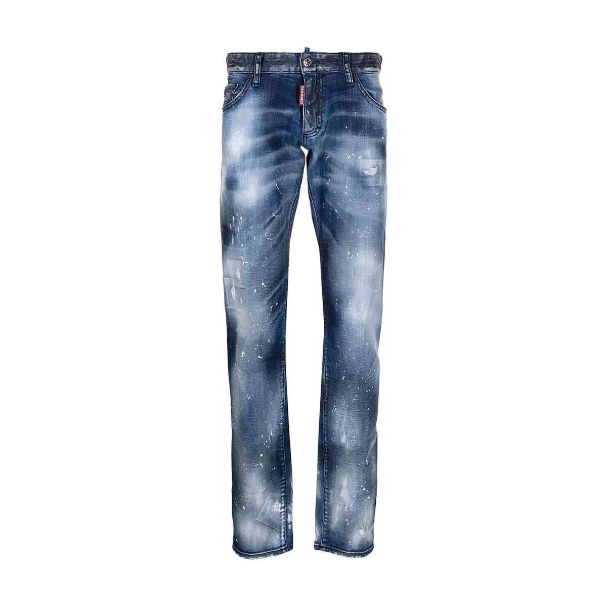 Dsquared2 Medium 2 Wash Anniversary Bumster Jeans In Blu | ModeSens