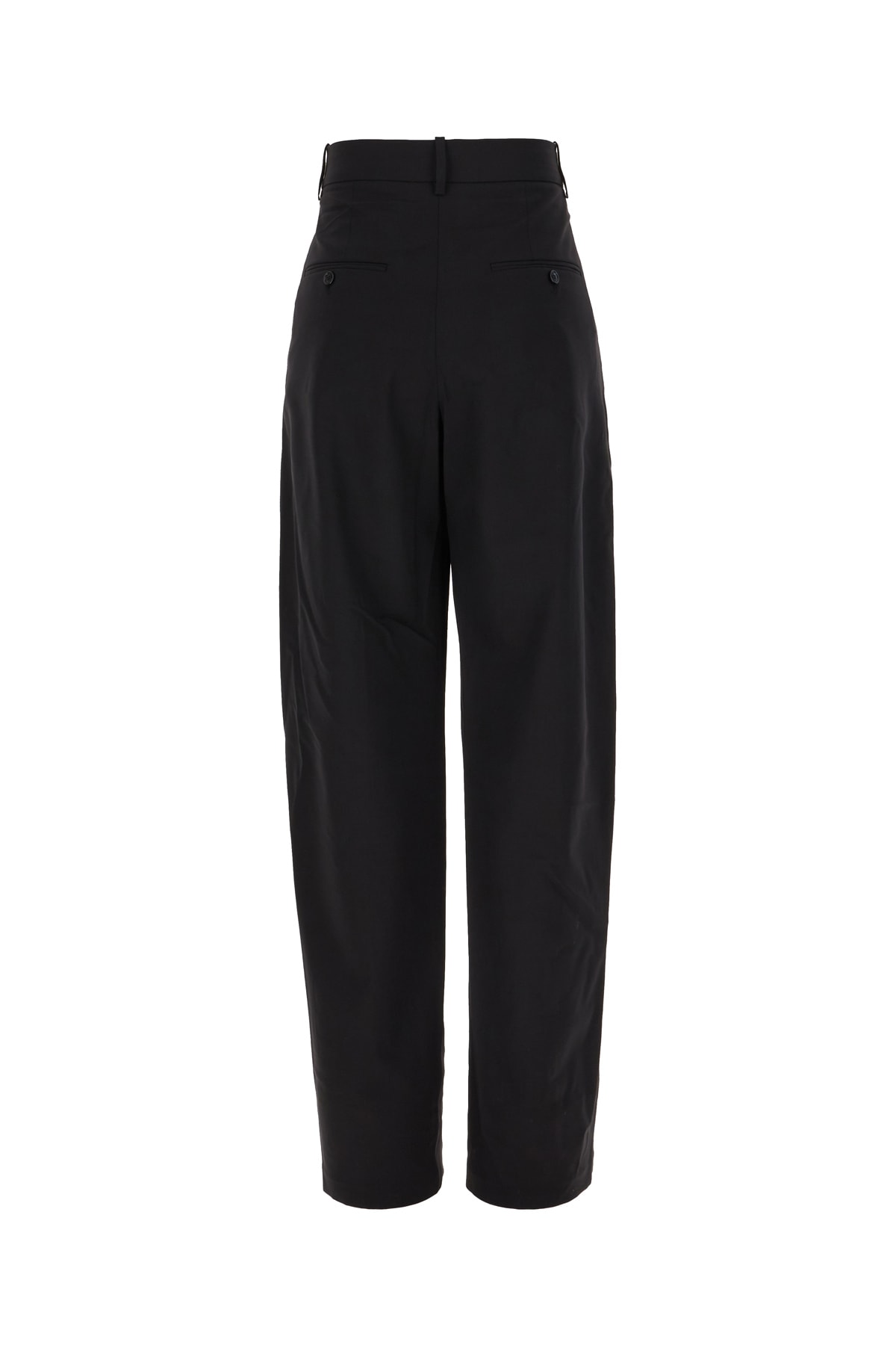 Shop Isabel Marant Black Stretch Wool Pants In 01bk