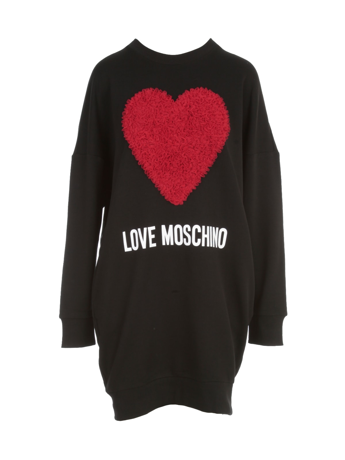 Love Moschino L/s Dress W/red Heart