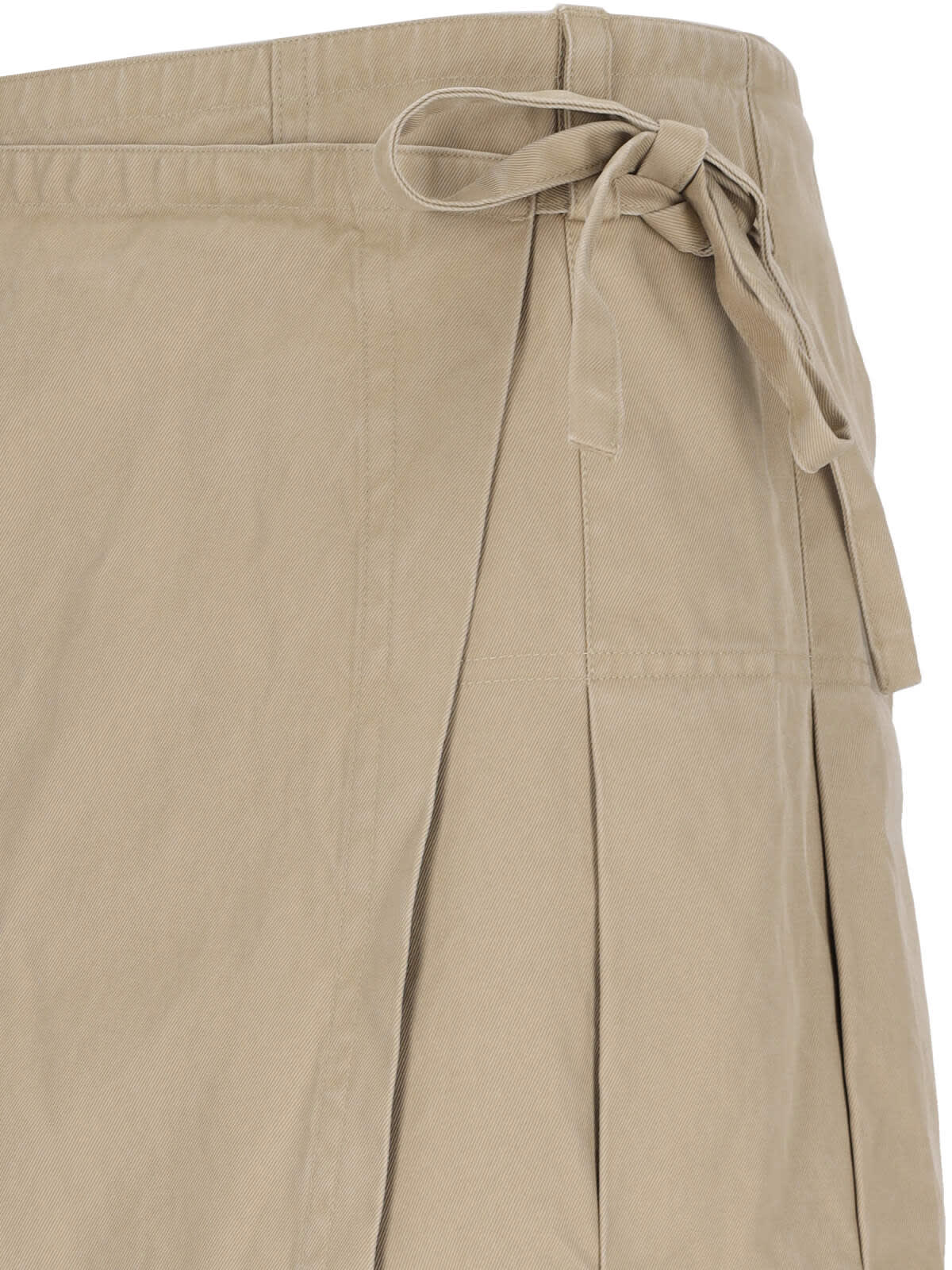 Shop Dries Van Noten Maxi Design Kilt Skirt In Beige