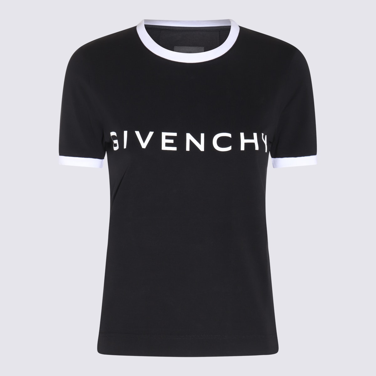 Shop Givenchy Black Cotton T-shirt