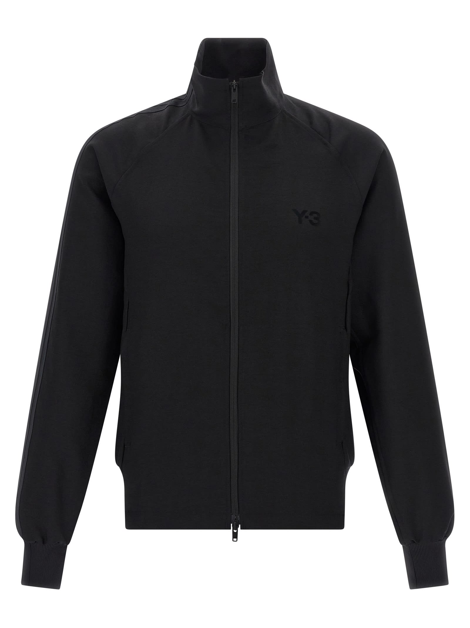 Y-3 Sport Sweatshirt With High Collar And Ribbed Cuffs In Black