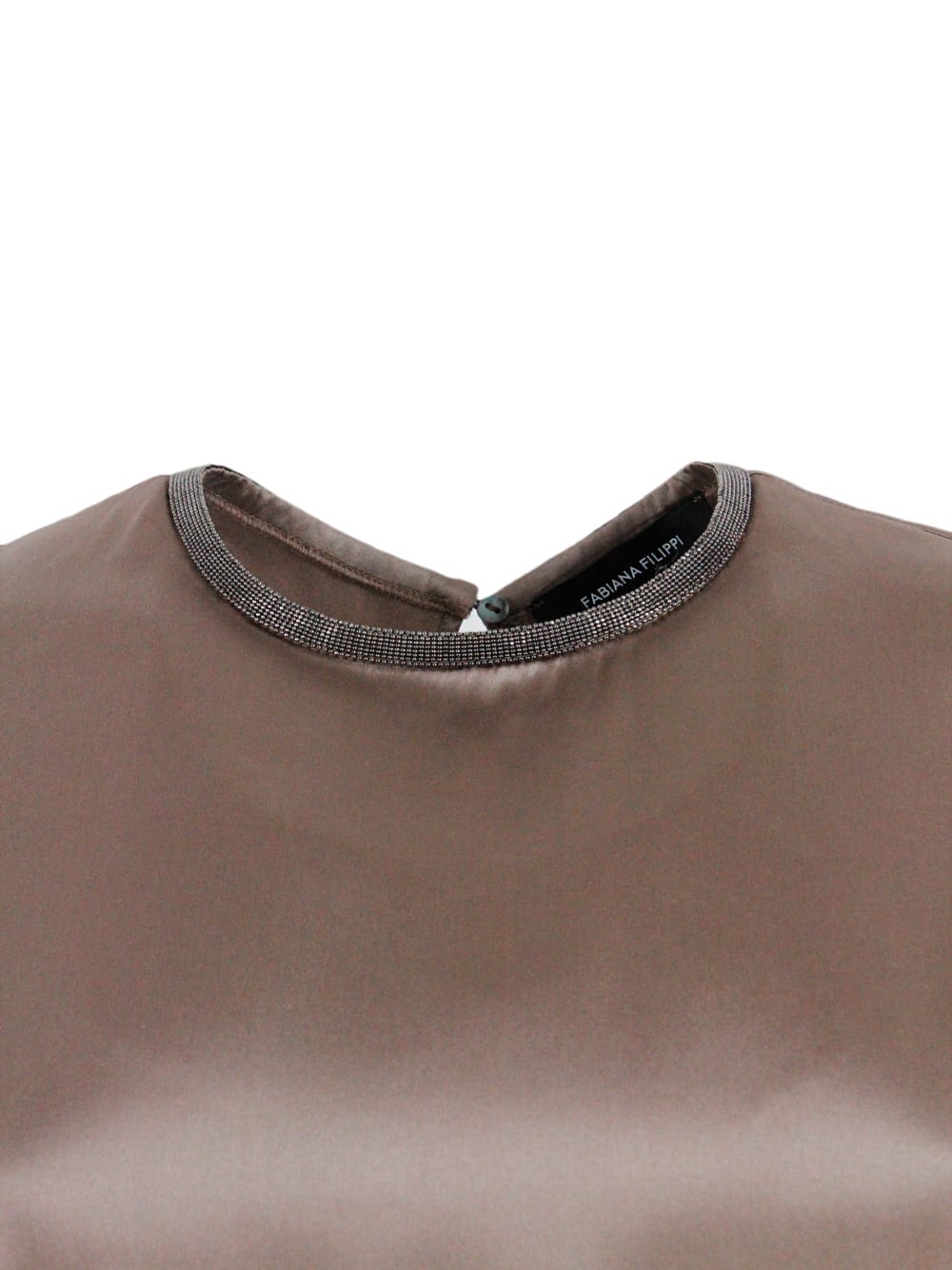 Fabiana Filippi Silk Blend Top In Brown