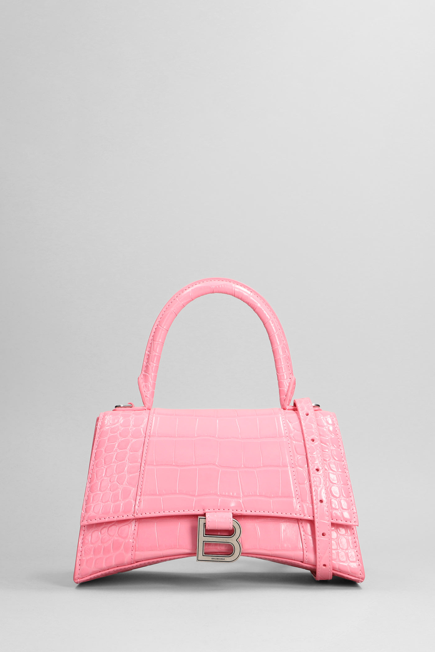 Balenciaga Shoulder Bag In Rose-pink Leather