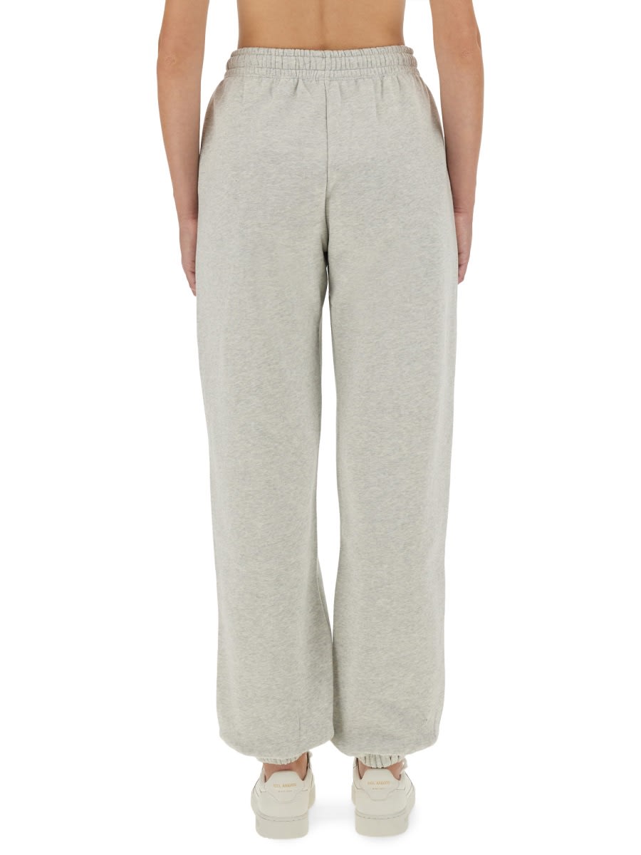 Rotate Birger Christensen Trousers With Elastic Waistband And Side Pockets In Gray
