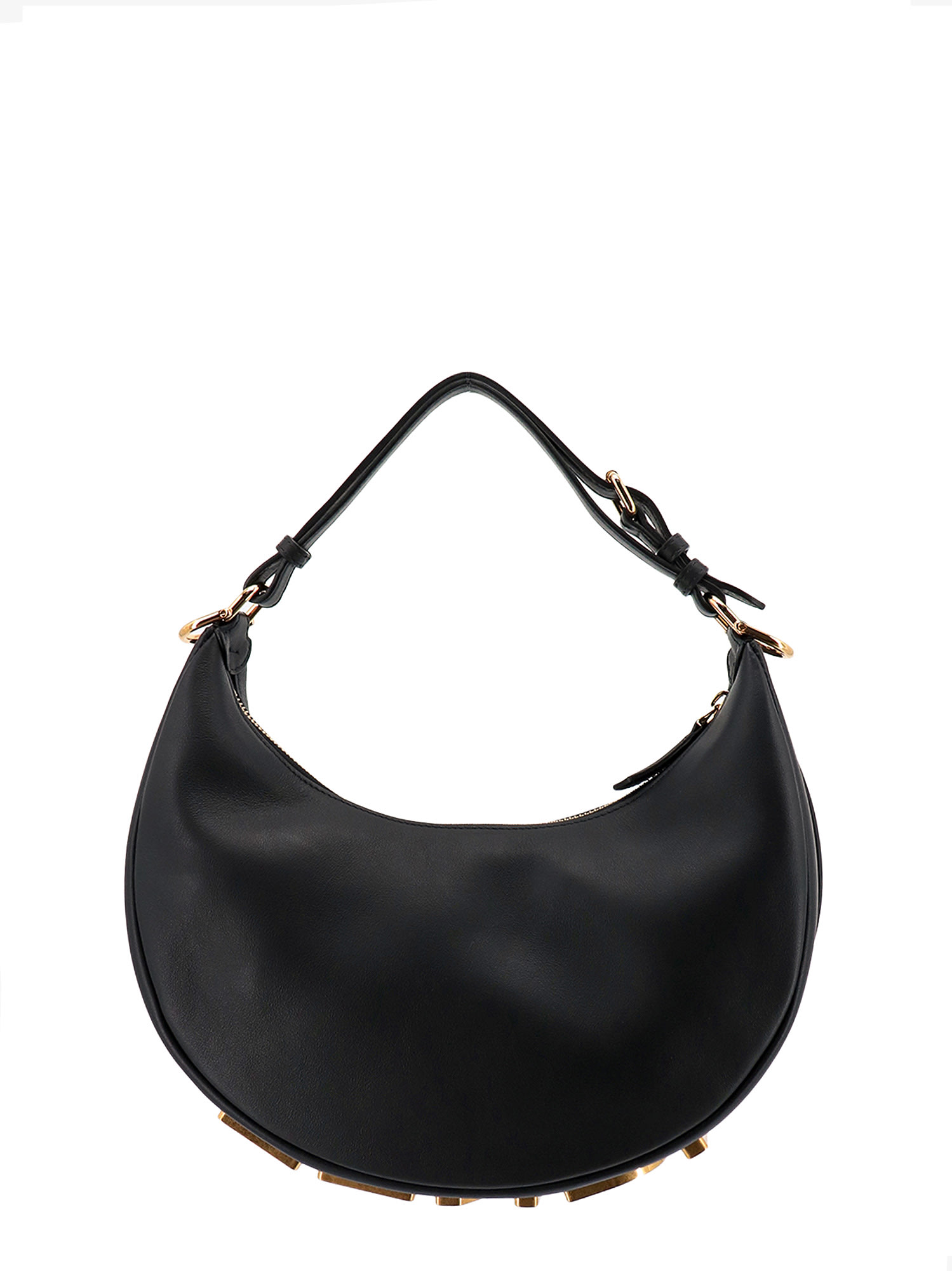 Shop Fendi Graphy Small Shoulder Bag In Black