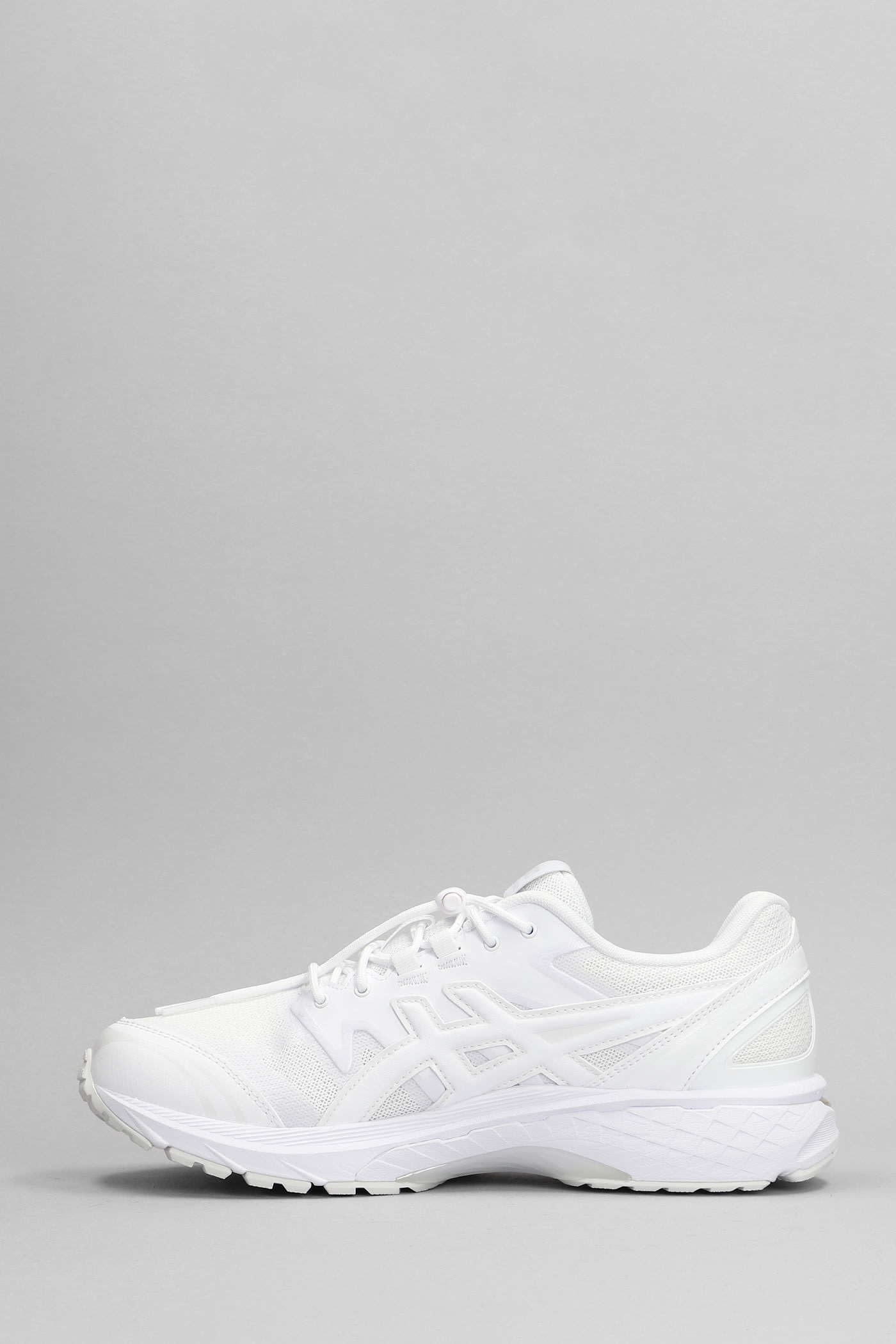 Shop Comme Des Garçons Shirt Gel-terrain Sneakers In White Leather And Fabric