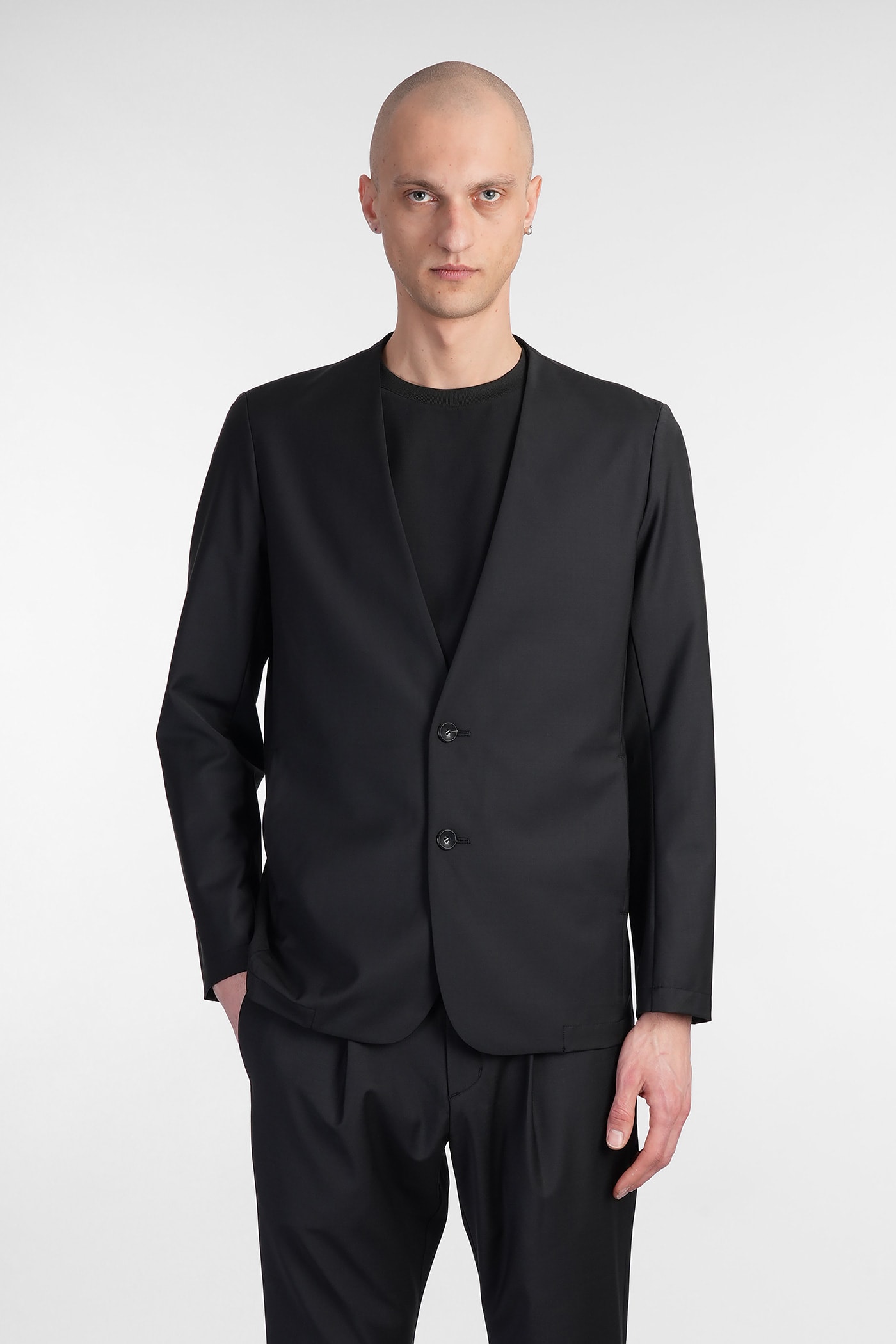 Blazer In Black Polyester
