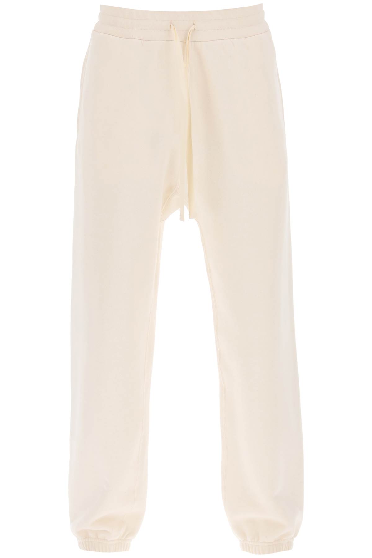 Shop Jil Sander Cotton Drawstring Sweatpants In Dune (white)