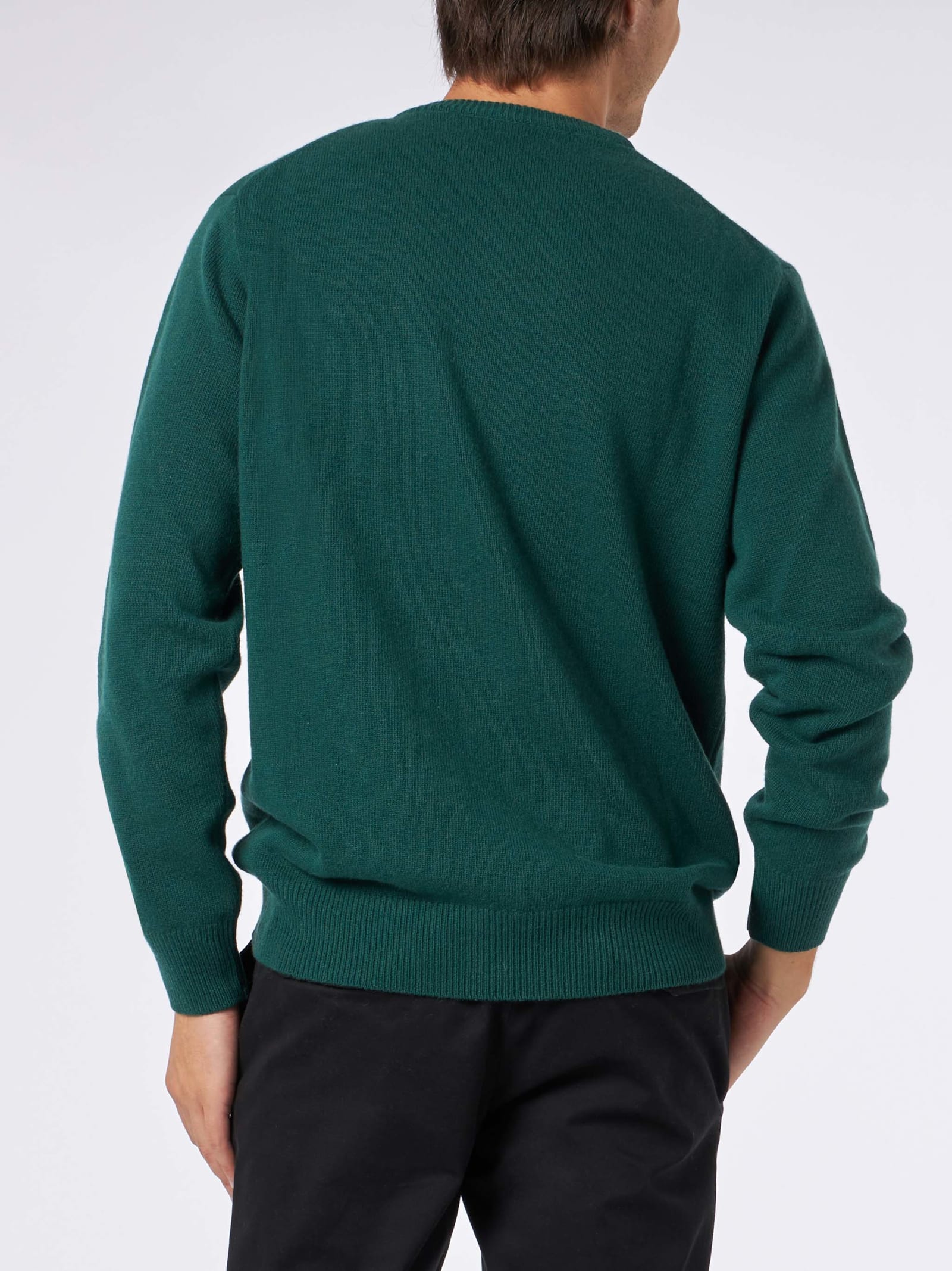 MC2 SAINT BARTH MAN SWEATER WITH NEW YORK APPLE JACQUARD