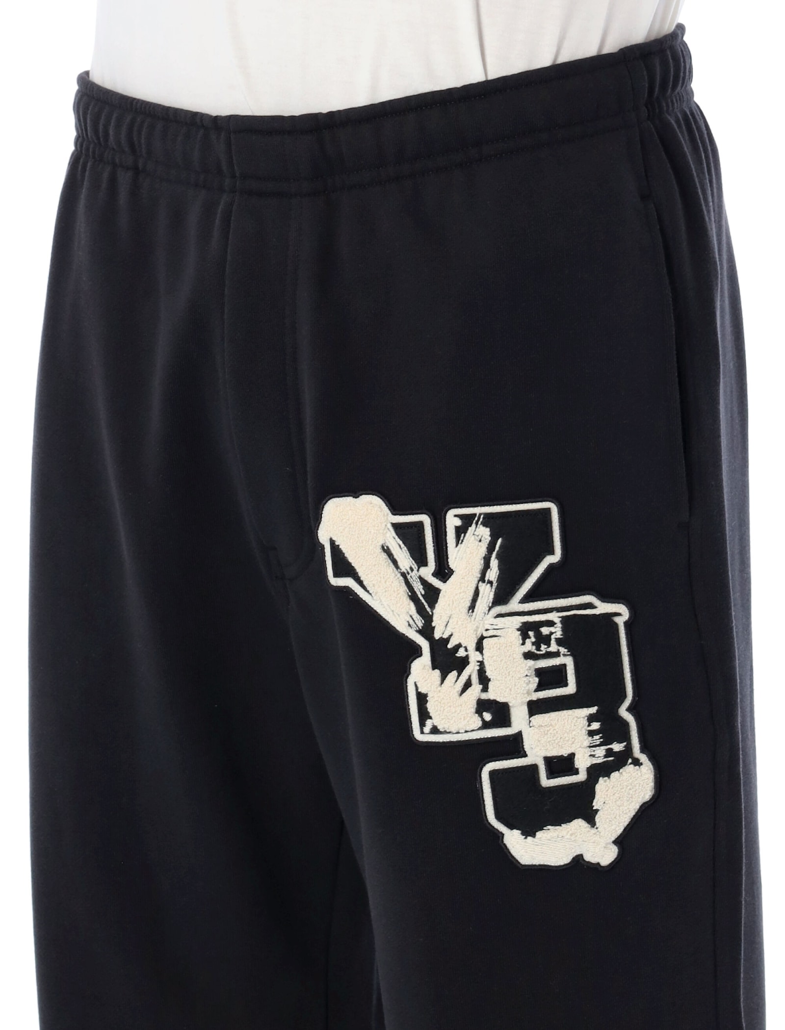 Shop Y-3 Gfx Jogging Pants In Black