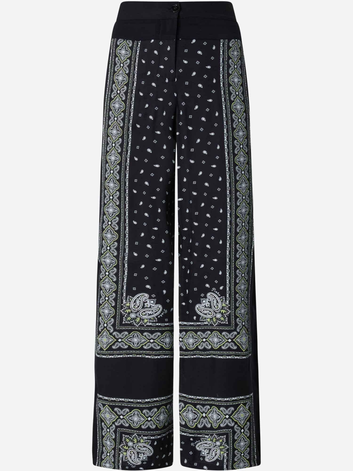 Pinko Pantalon À Imprimé Bandana Ample Et Léger