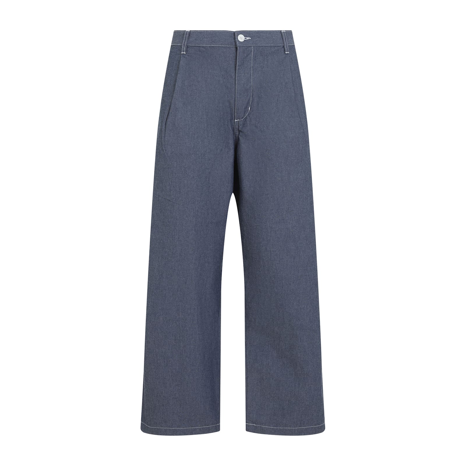 Carhartt Blake Pants With Front Dart And Loose Tapered Fit In Blue