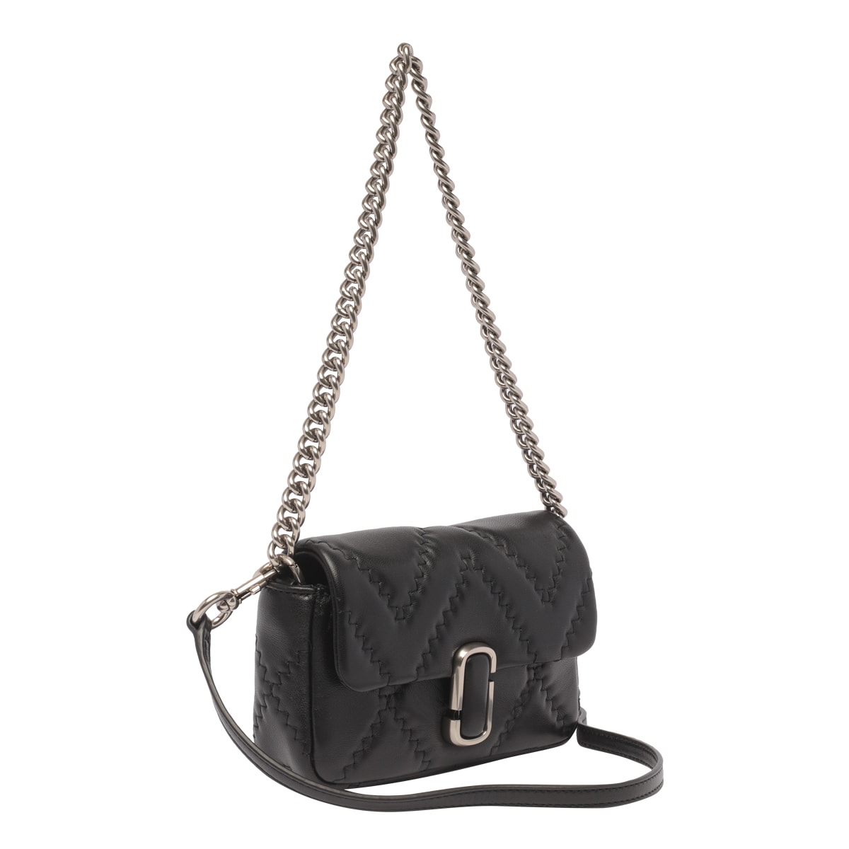 Shop Marc Jacobs The Mini Shoulder Bag In Black