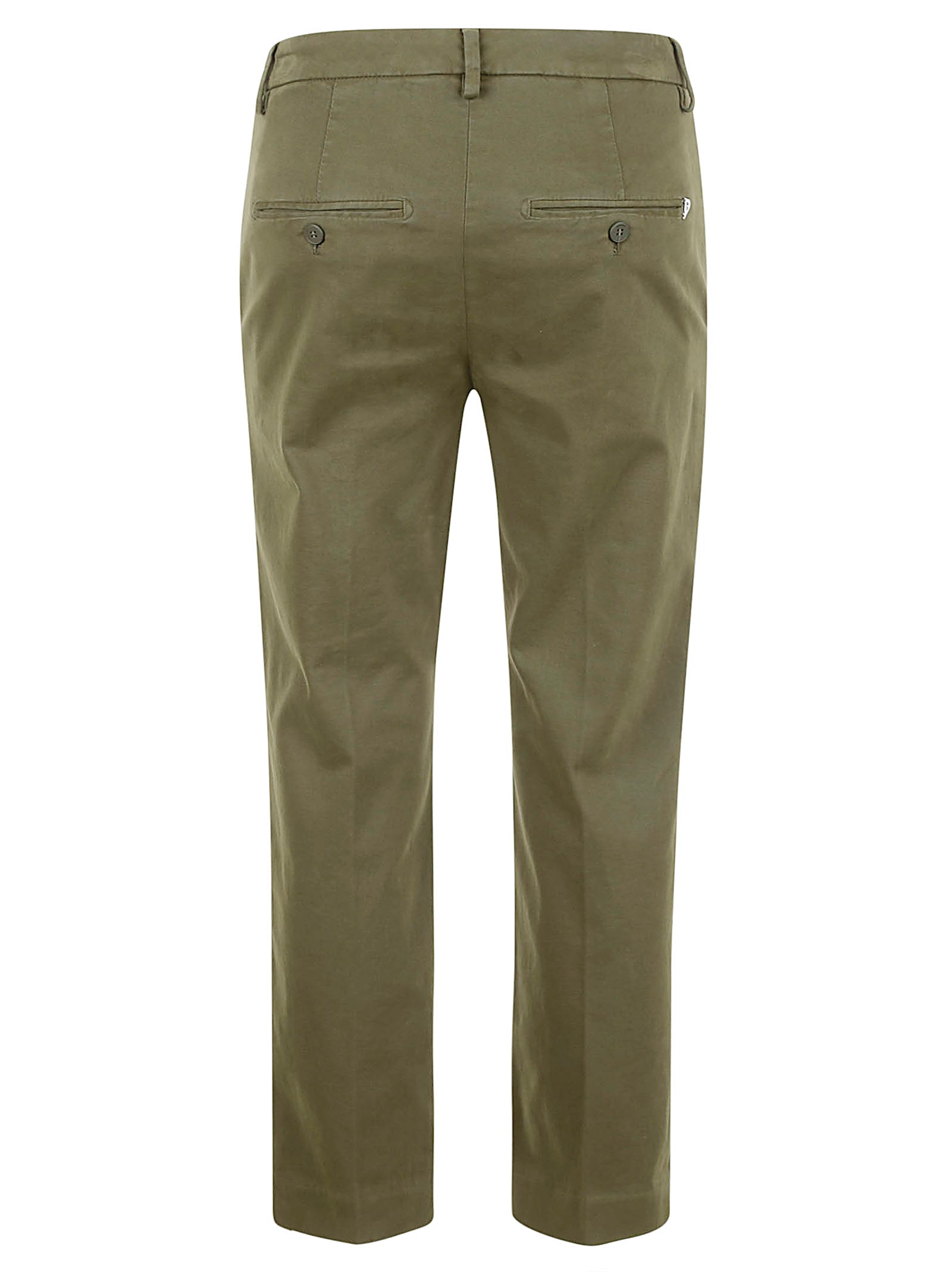 Shop Dondup Nima Trousers In Military Green