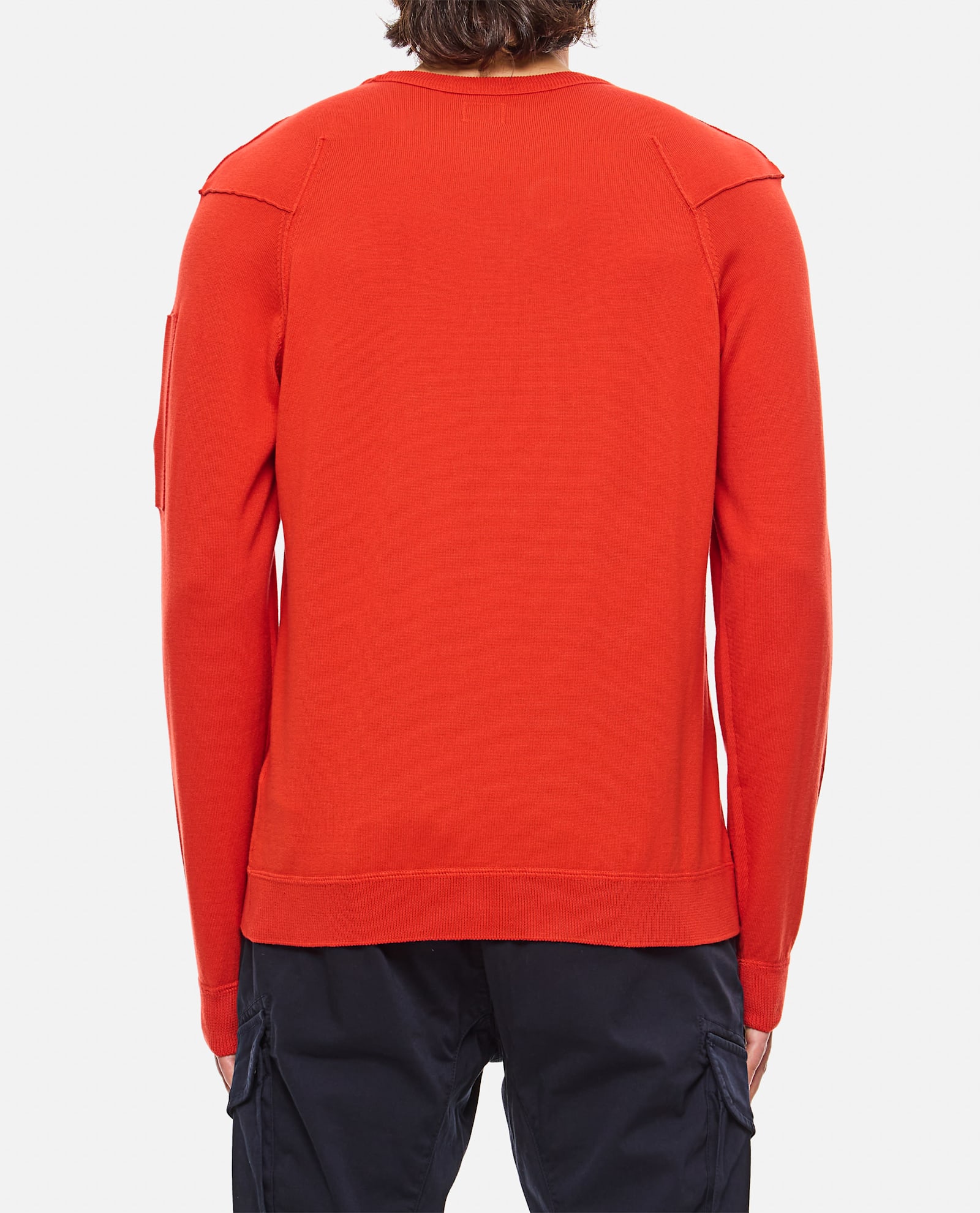 C.P. COMPANY SEA ISLAND CREWNECK LENS KNIT 