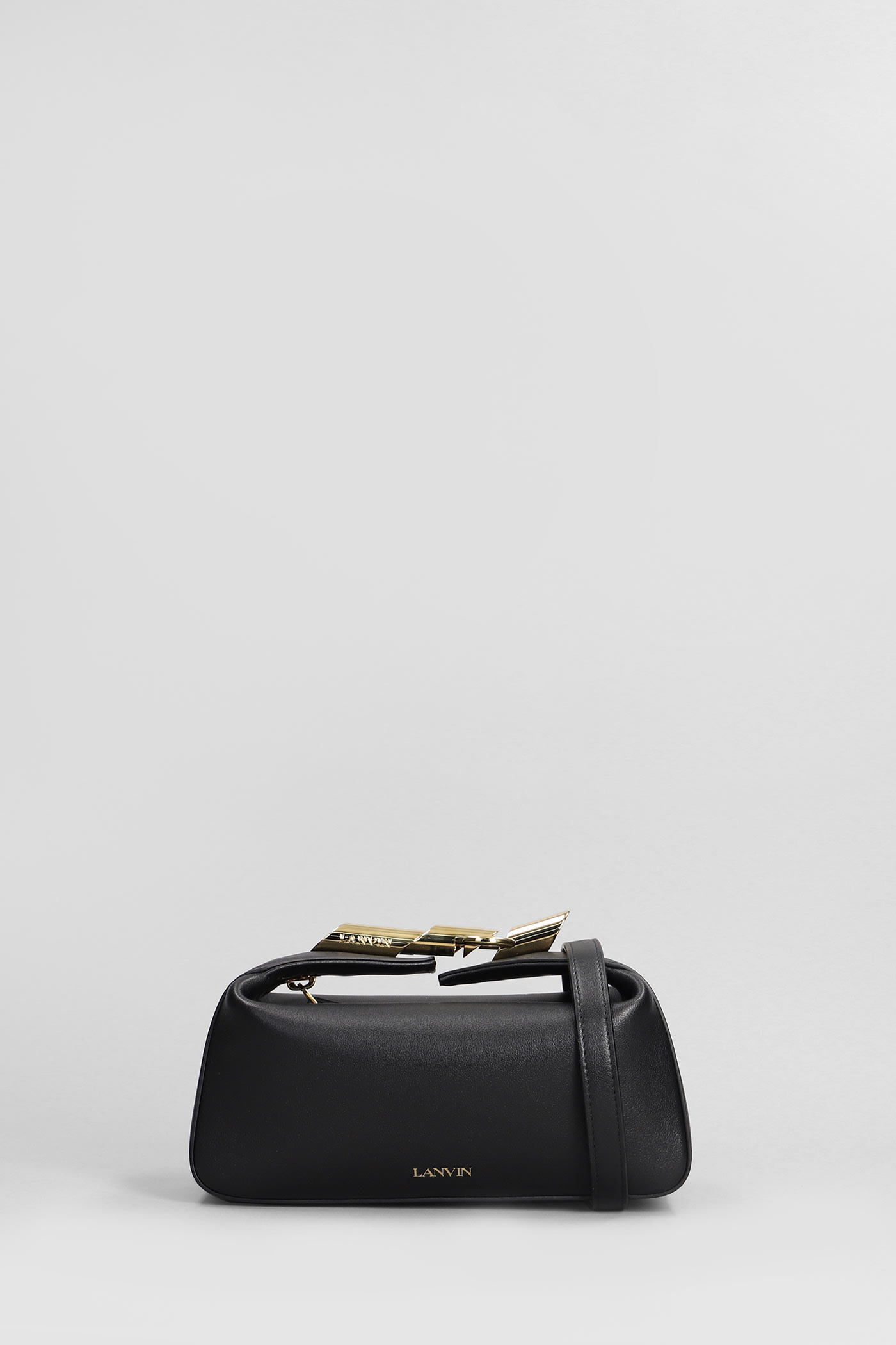 LANVIN CLUTCH IN BLACK LEATHER 