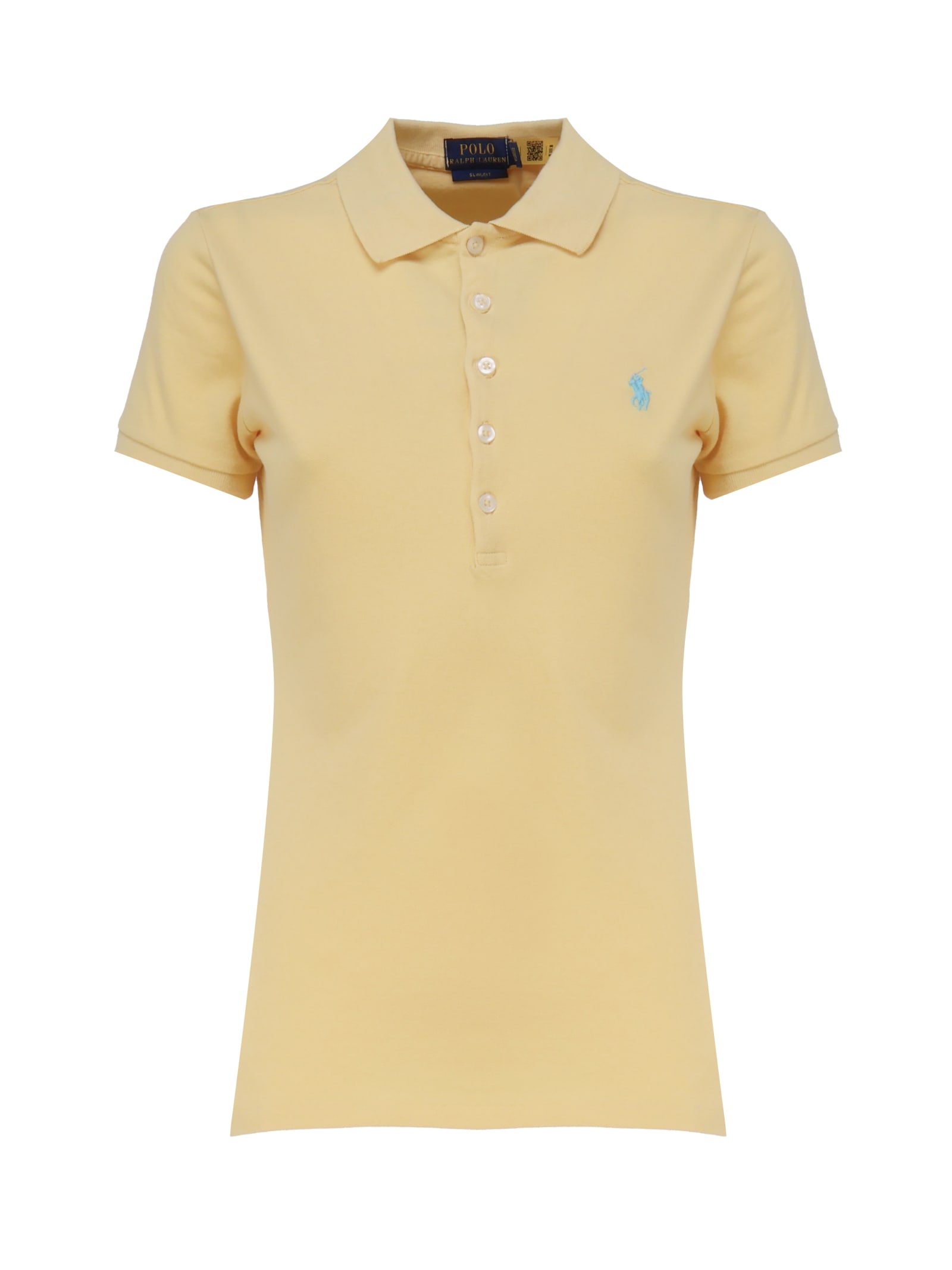 Shop Polo Ralph Lauren Polo With Julie Logo In Yellow