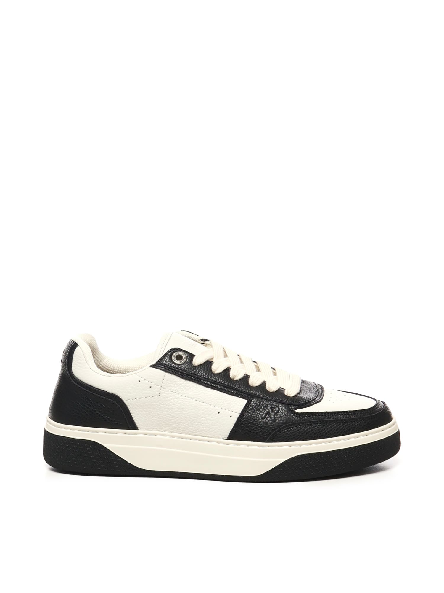 REPRESENT Two-tone Leather And Suede Initial Sneakers
