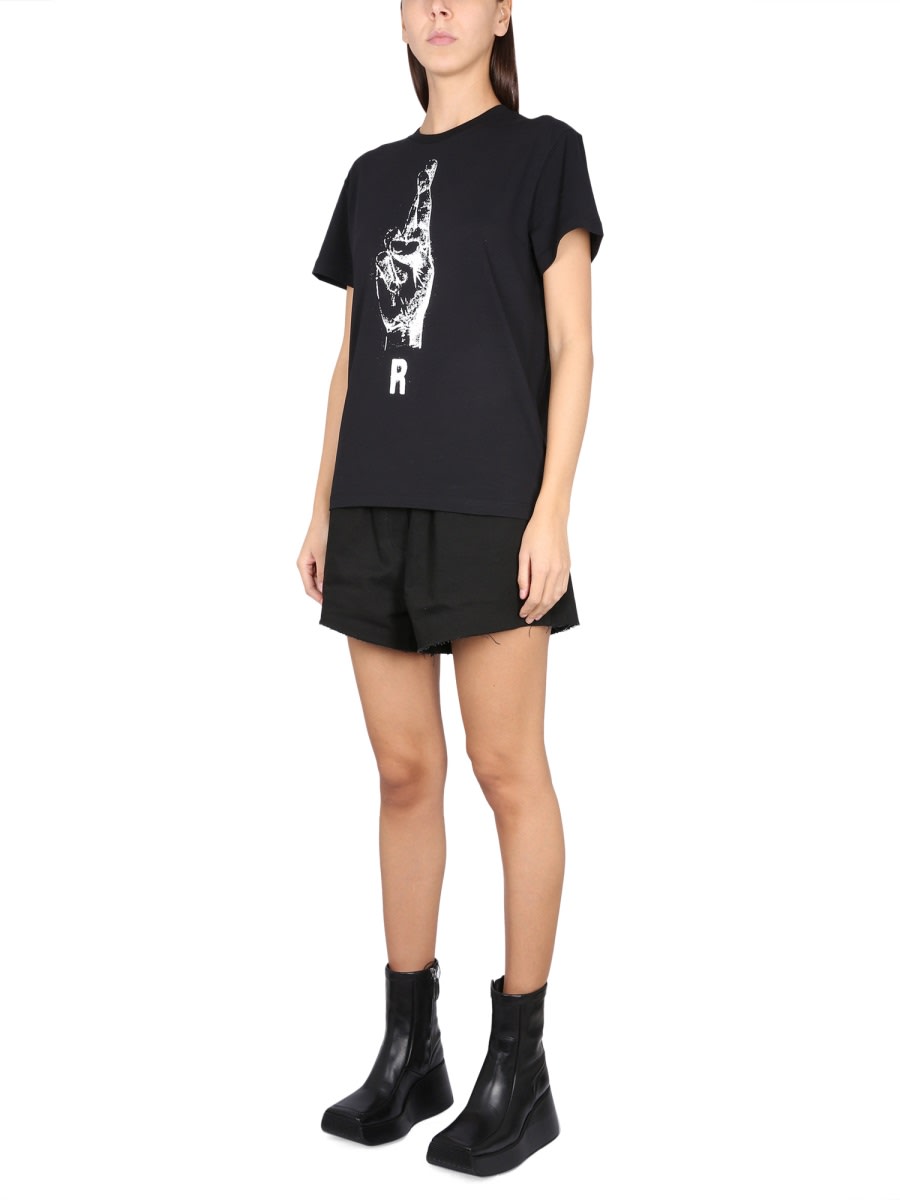 Shop Raf Simons Crewneck T-shirt In Black