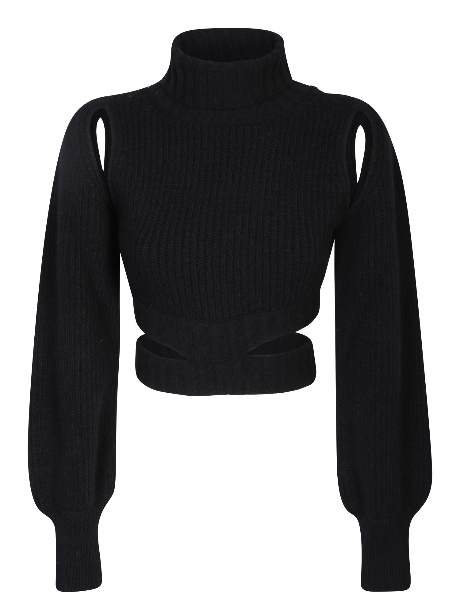 Shop Andreädamo Cropped Black Sweater