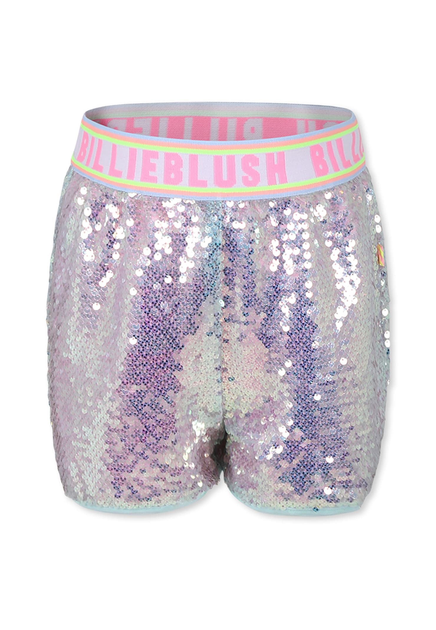Shop Billieblush Silver Shorts For Girl With Logo