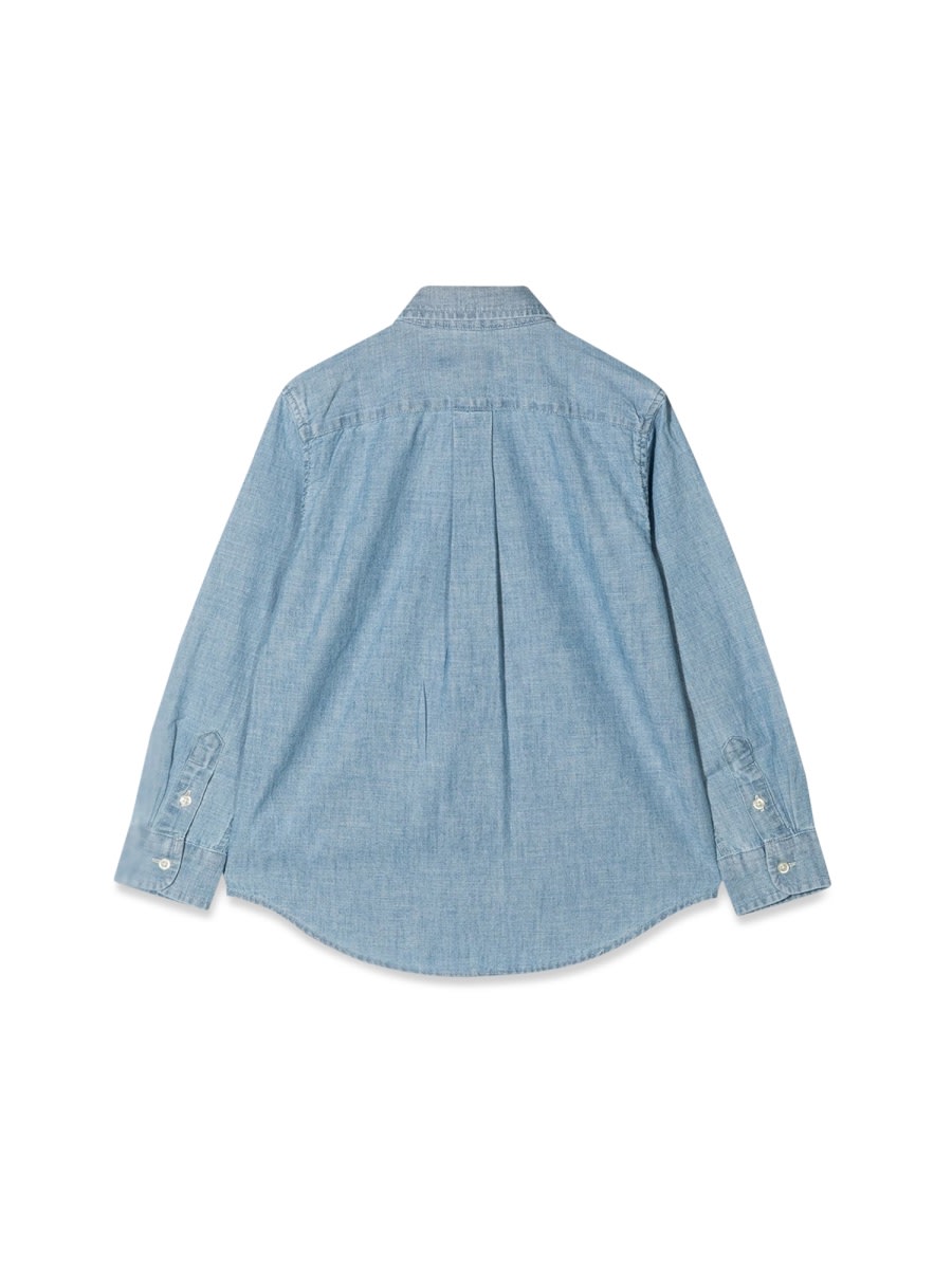 Polo Ralph Lauren Cotton Shirt In Blue