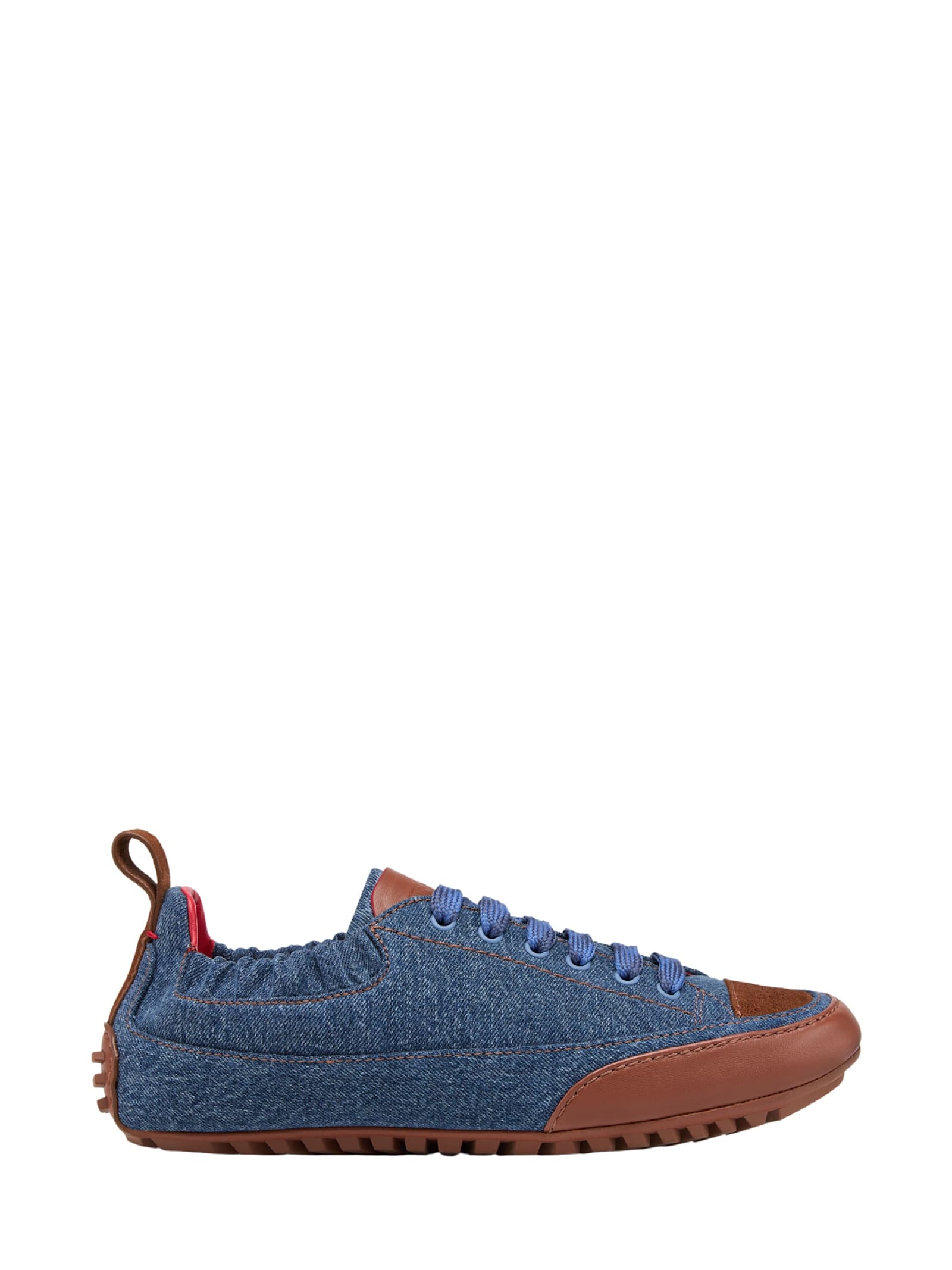 Ferrari Driver Sneakers In Denim In Blue