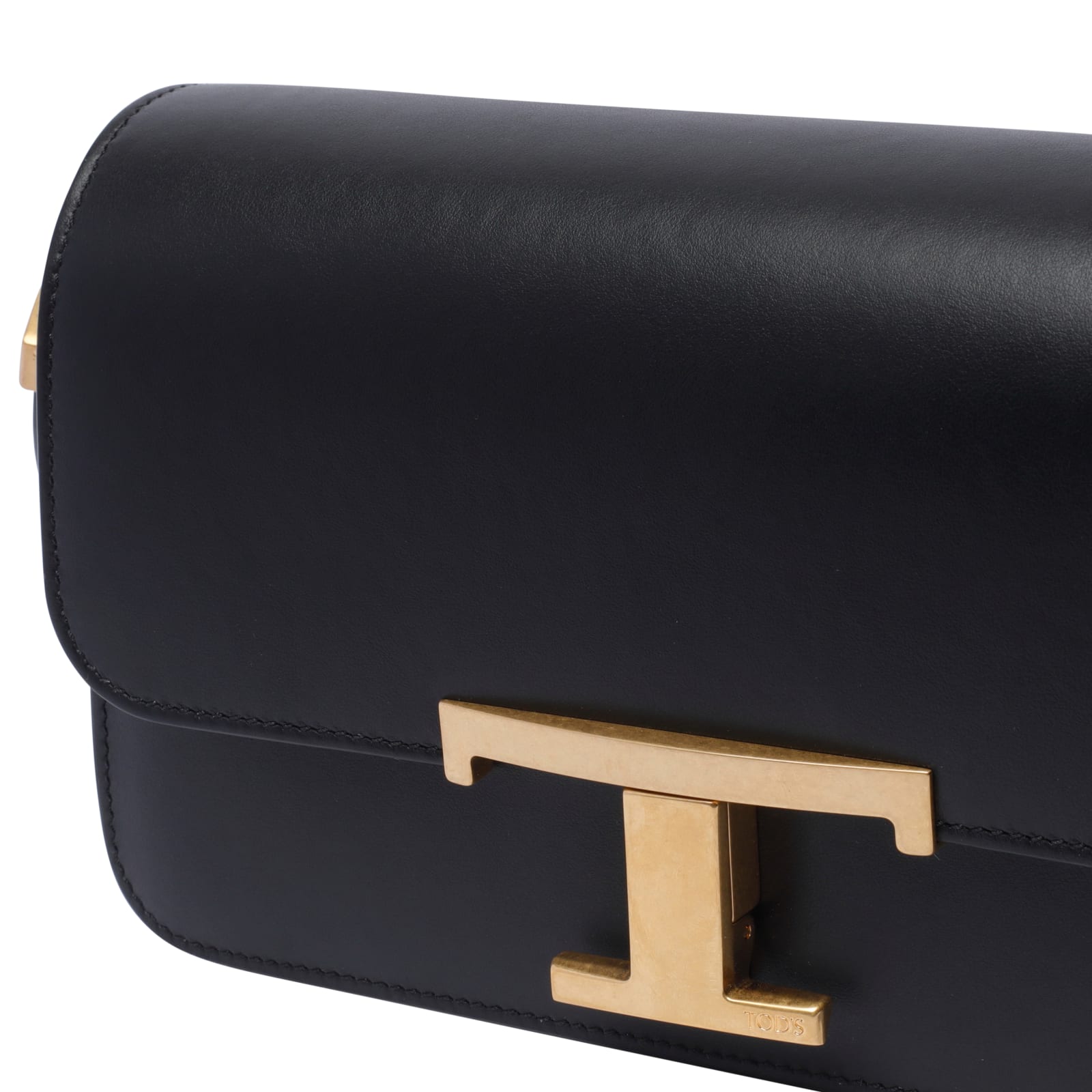 Shop Tod's T-timeless Shoulder Bag In Black