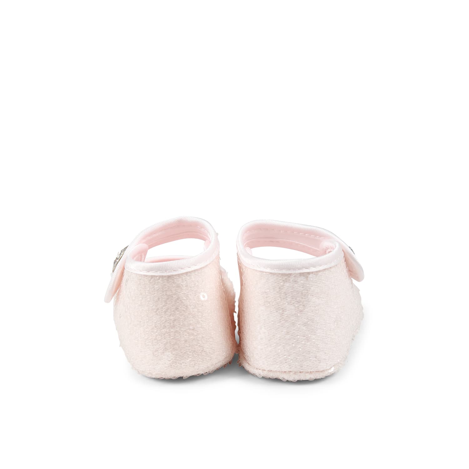 Monnalisa Pink Ballet Flats For Baby Girl In Pink