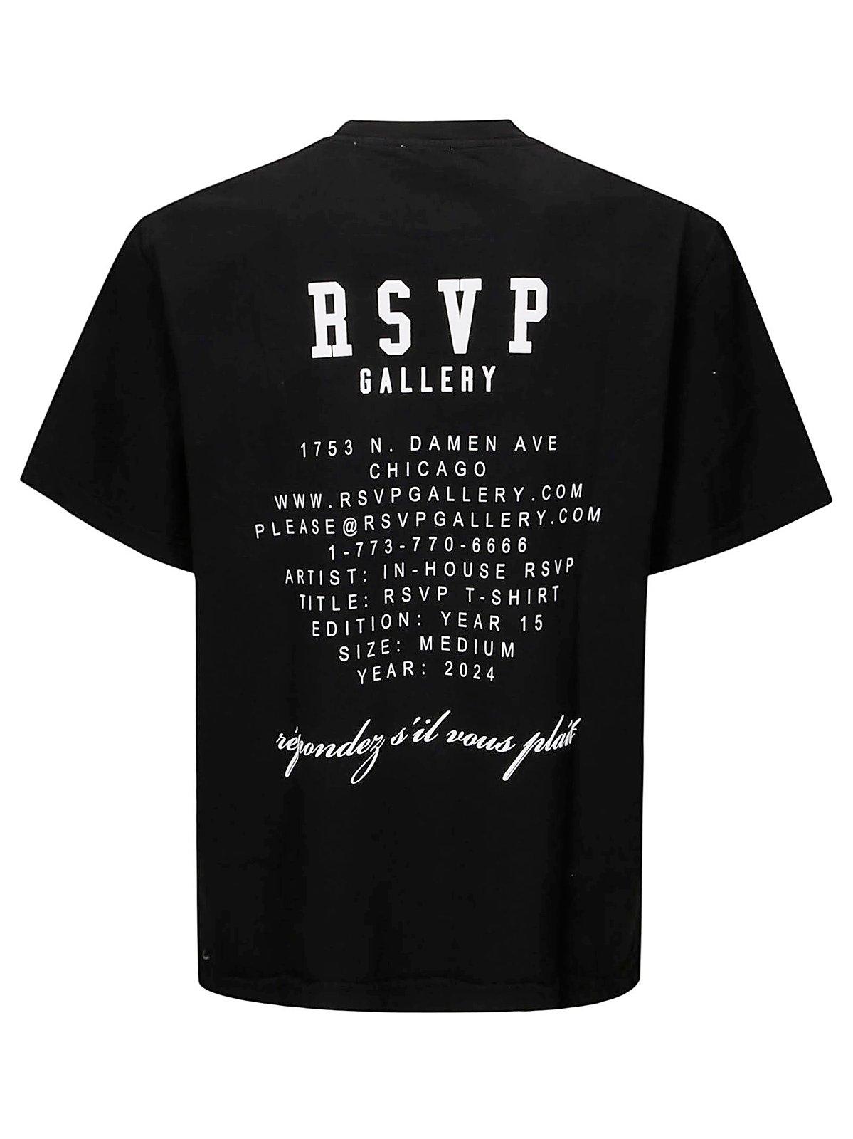 Agolde X Rsvp Gallery Cotton T-shirt In Black