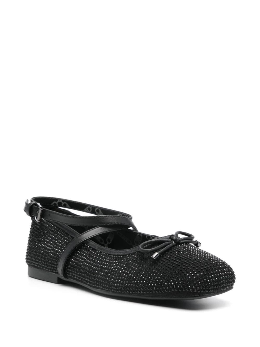 Shop Michael Michael Kors Collette Flex Ballet In Black