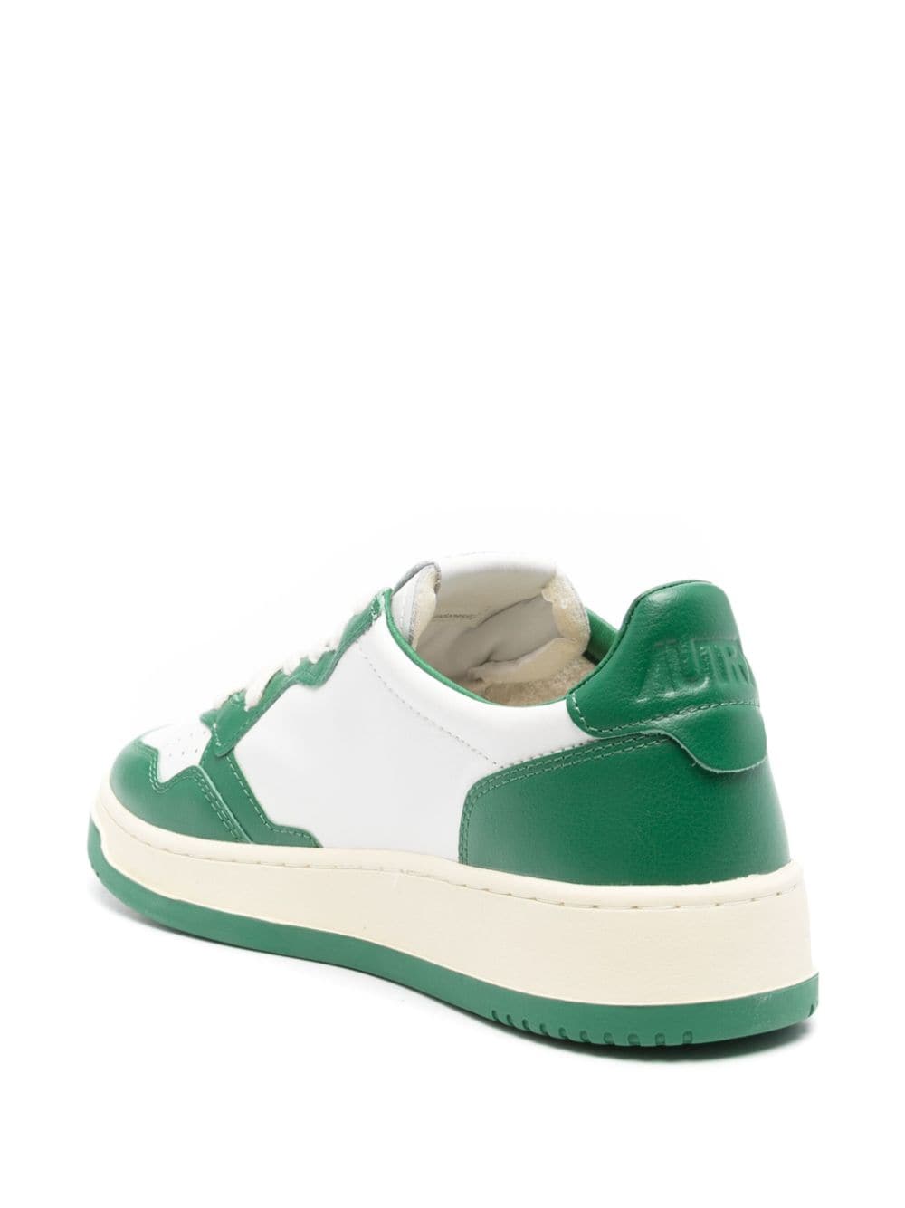 Autry Medalist Low Leather Sneakers In Green