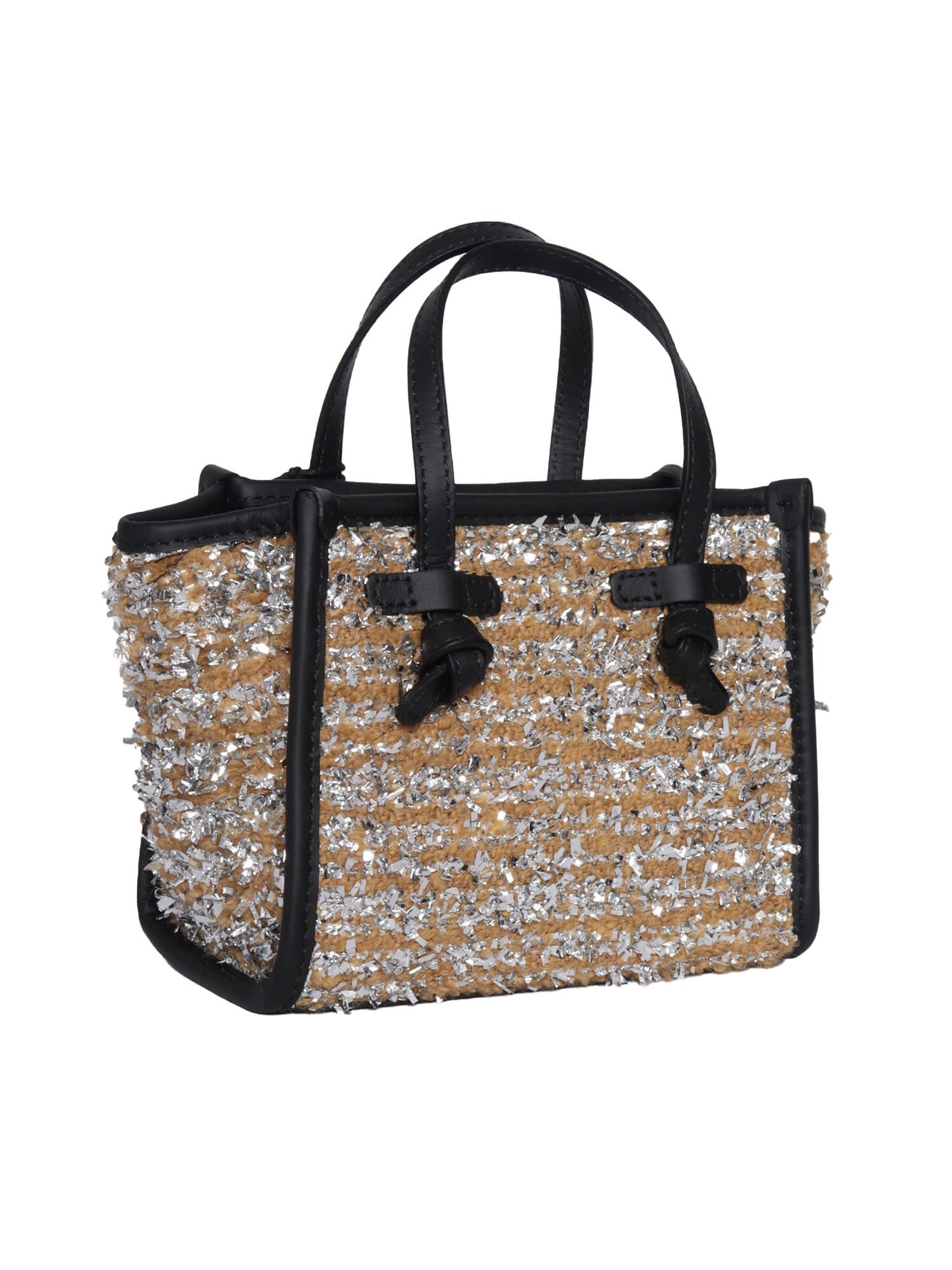 Gianni Chiarini Miss Marcella Boucle Tote Bag In Camel