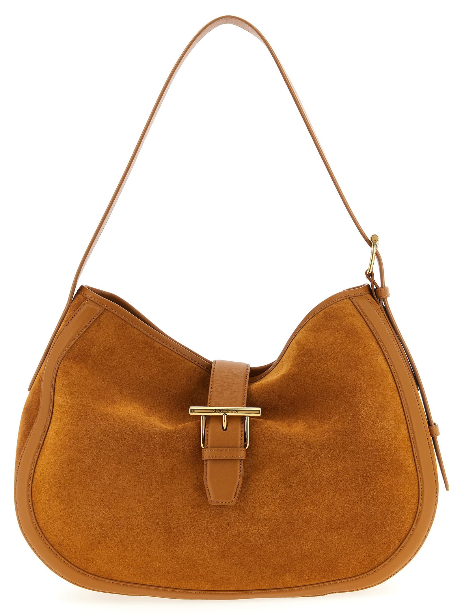 Alexander Mcqueen T-bar Shoulder Bag In Brown