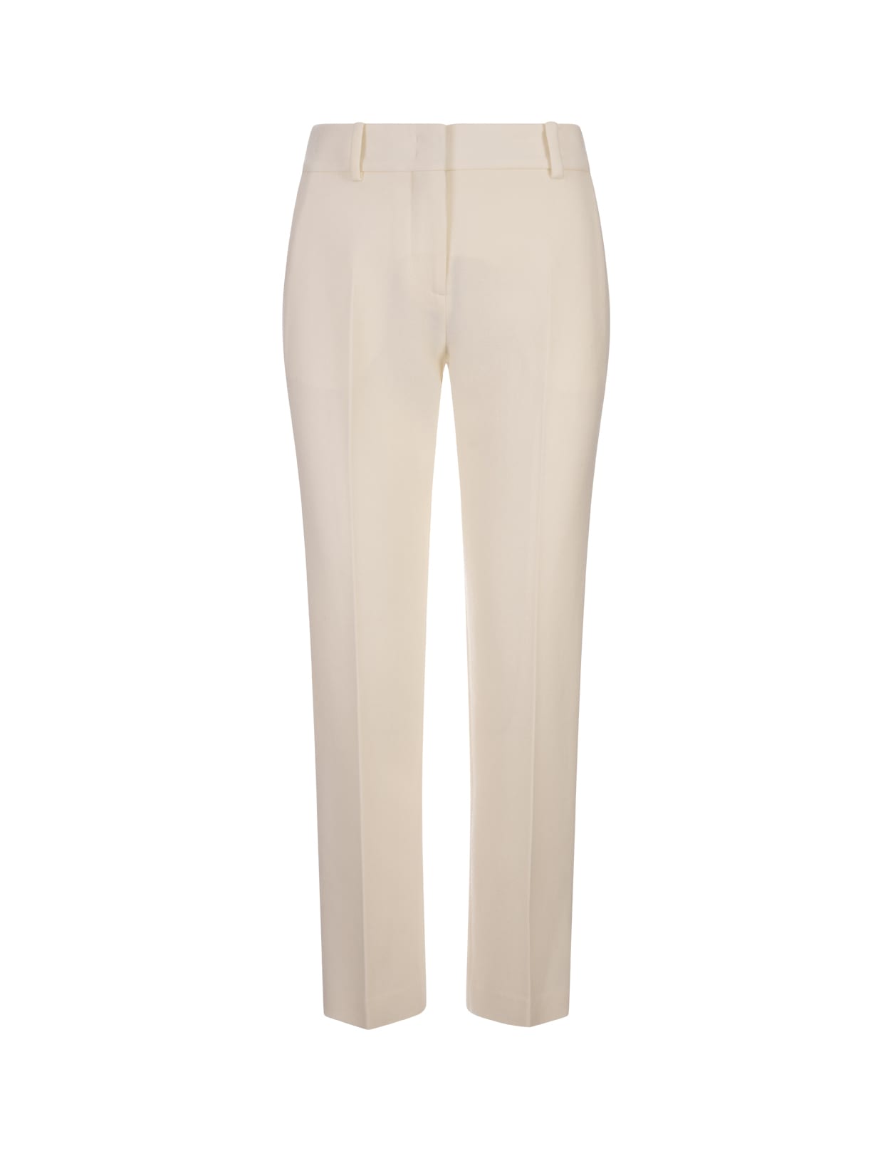 Shop Ermanno Scervino White Wool Classic Trousers