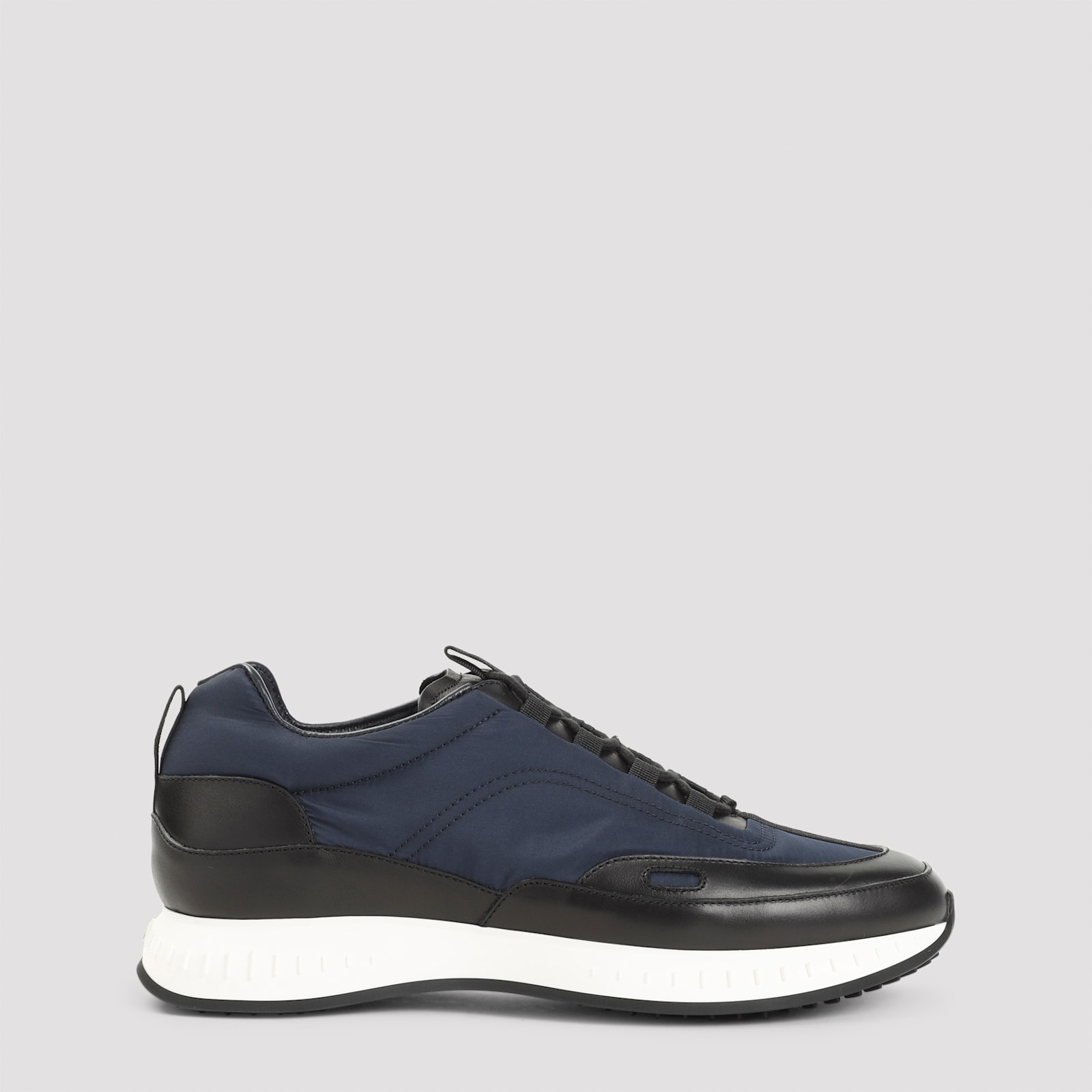 John Lobb Stylish Sneakers With Contrast Sole And Pull Tab In Black
