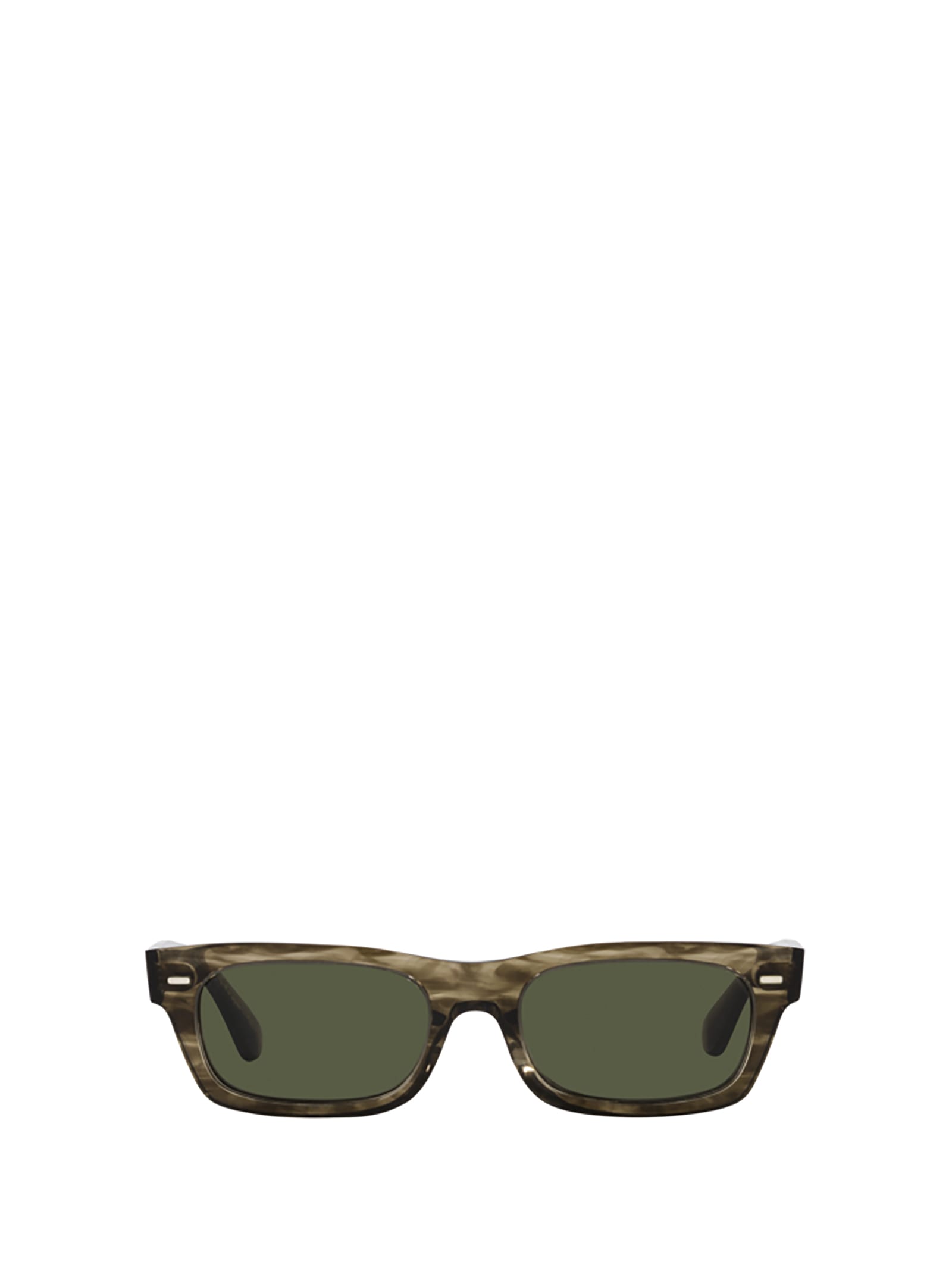 Shop Oliver Peoples Ov5510su Soft Olive Bark Sunglasses