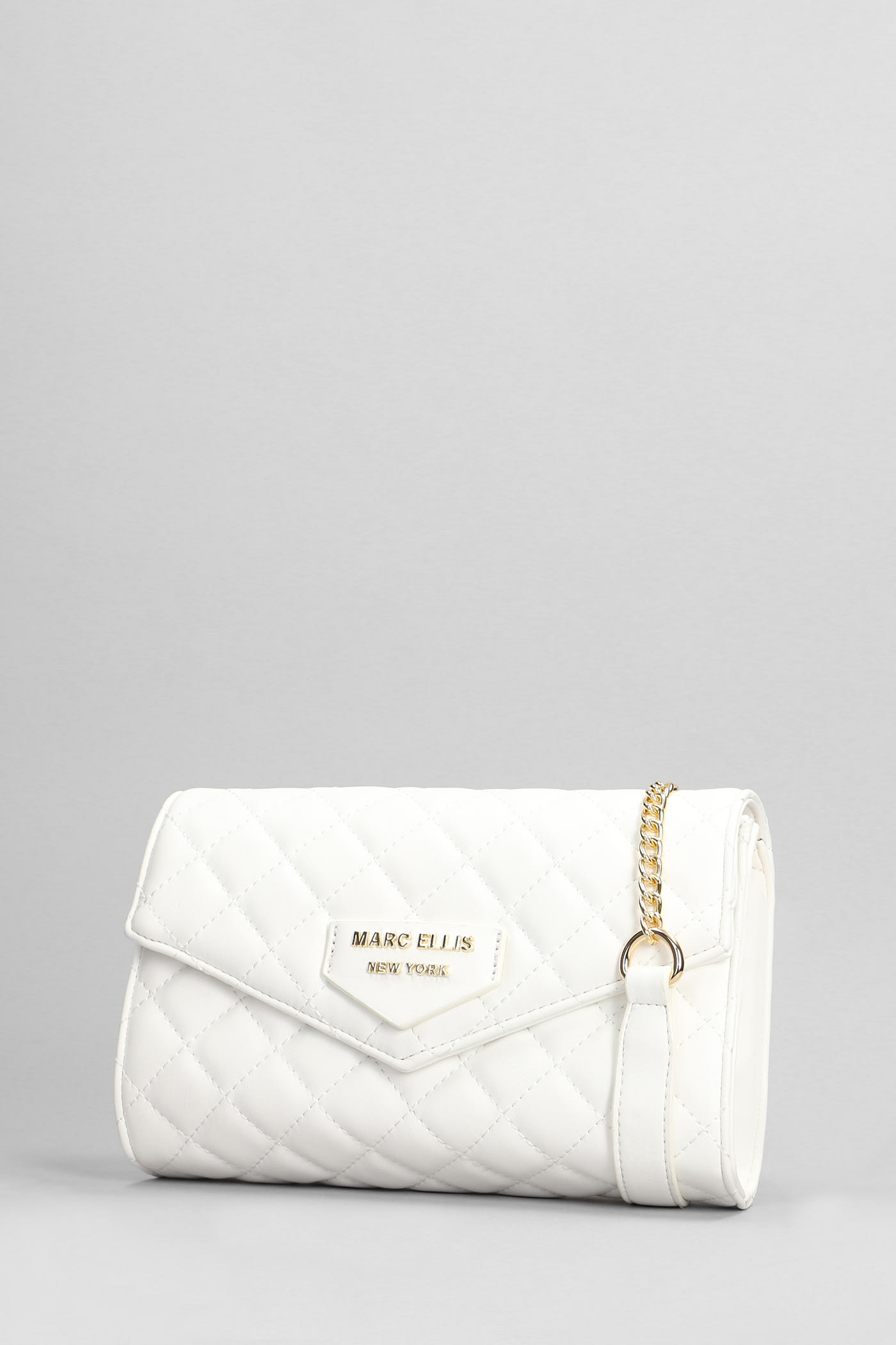 Shop Marc Ellis Leos Shoulder Bag In White Leather