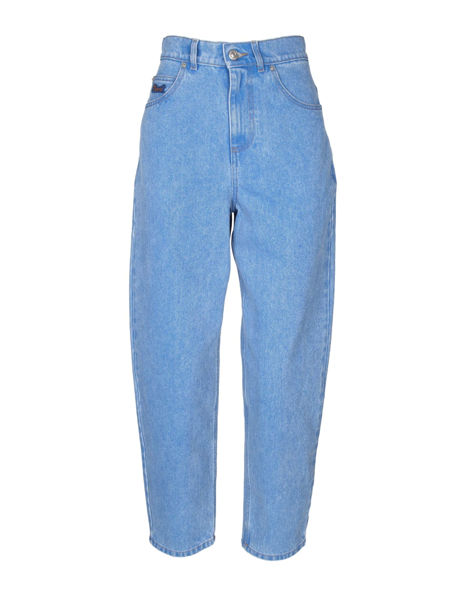 Shop Marni Cotton Jeans With Straight Leg In Blue