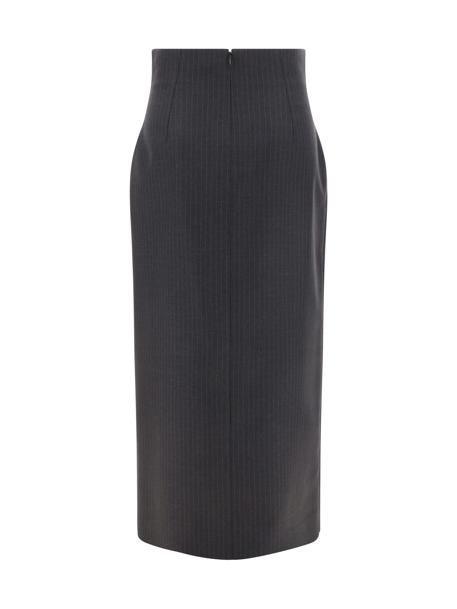 Shop Alexander Mcqueen Skirt In Grey