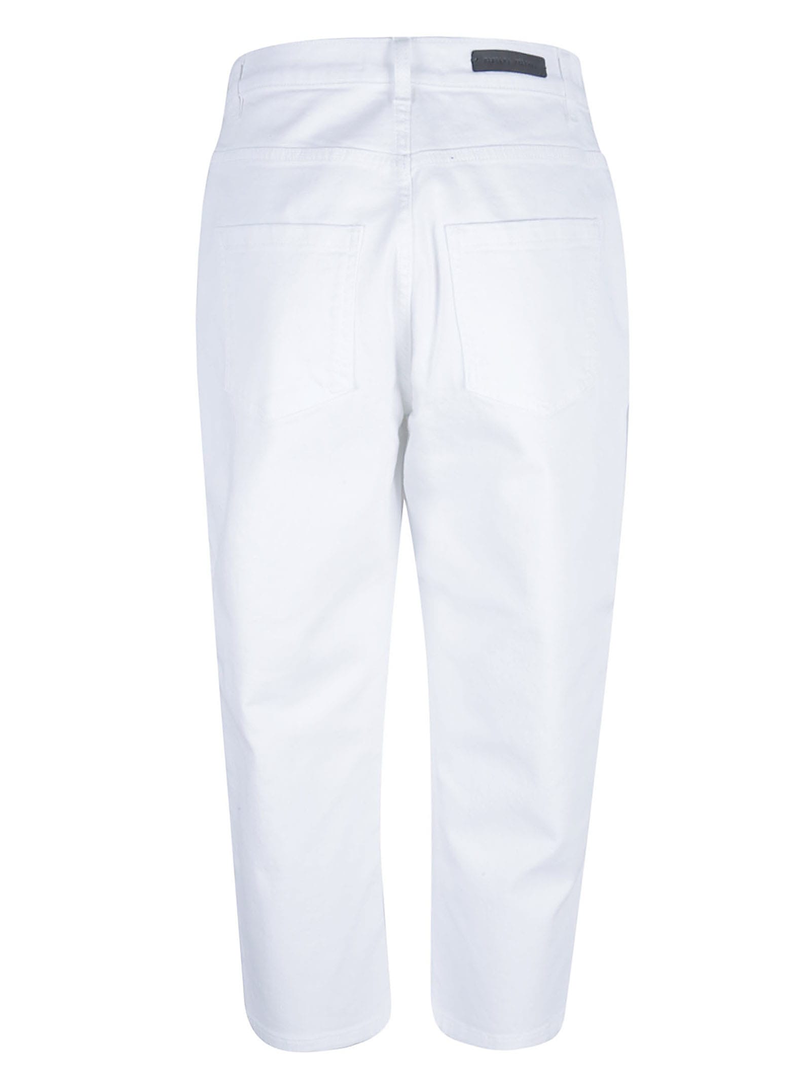 Shop Fabiana Filippi Cropped Trousers In White