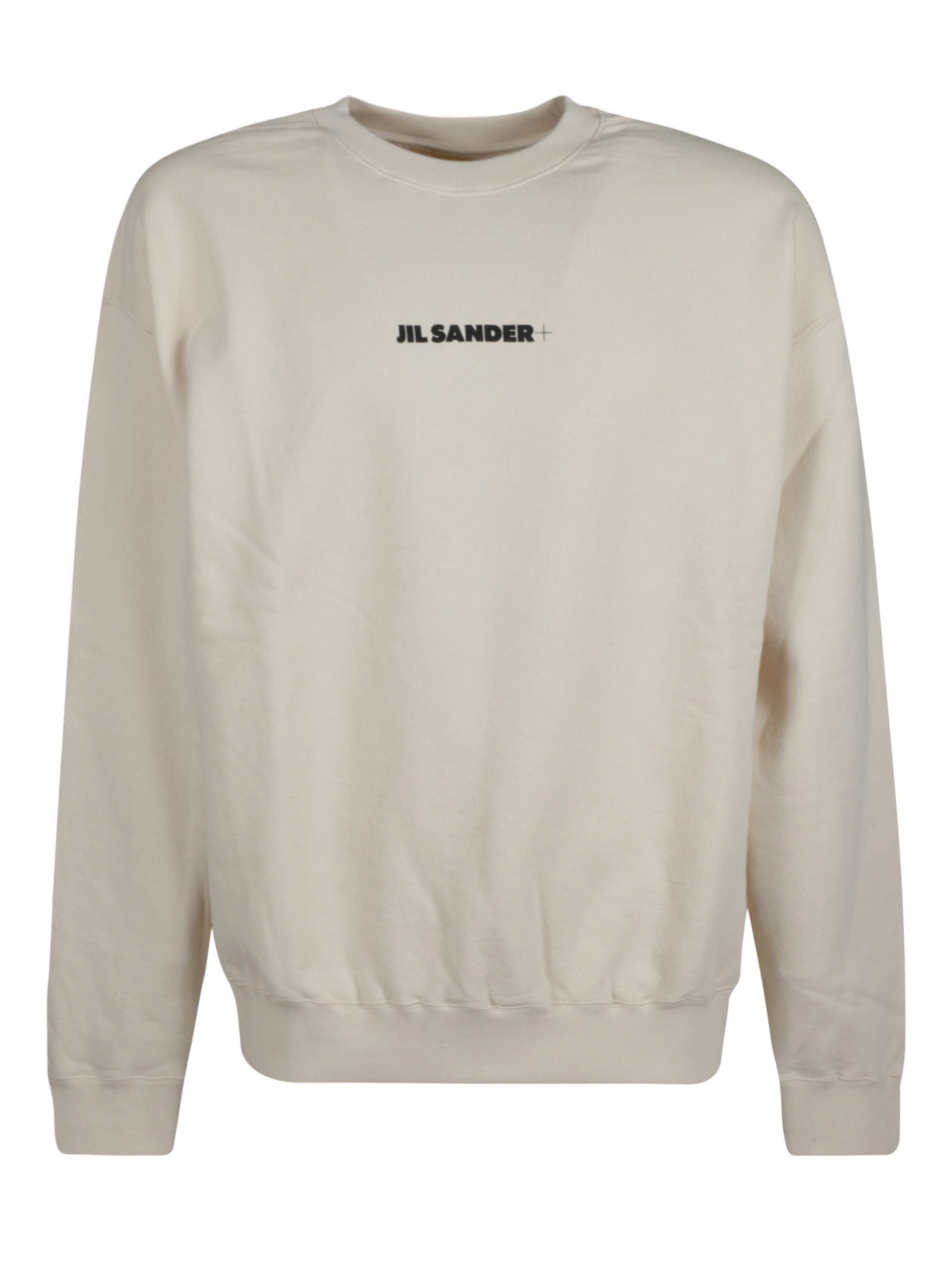 Shop Jil Sander Sustainable Cotton Compact Terry Sweatshirt In Natural