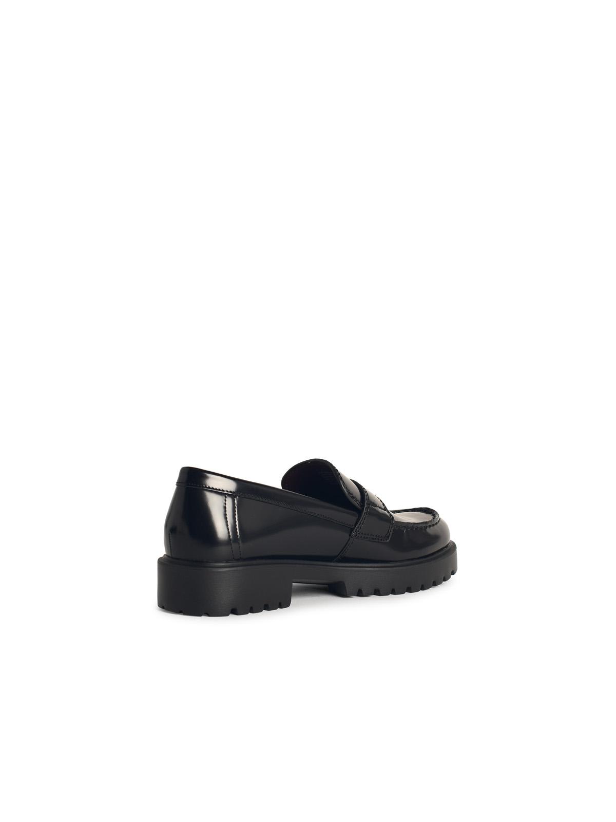 Shop Tory Burch Lug Black Leather Loafers