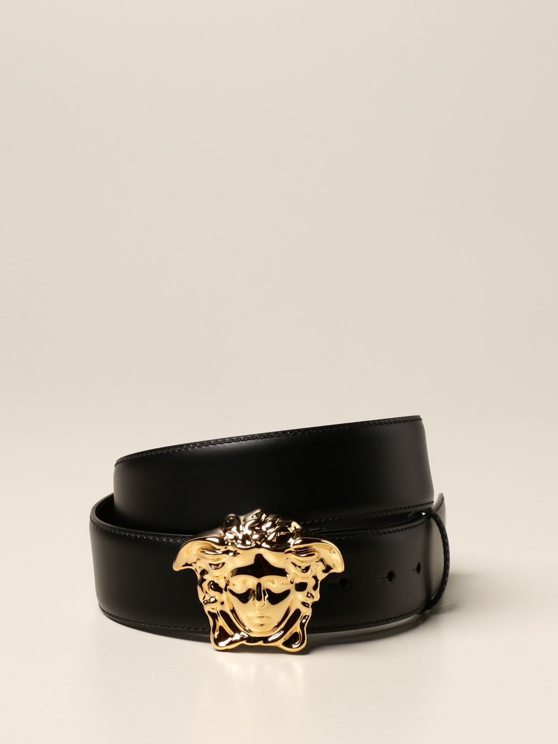 Versace Belt Versace Leather Belt With Medusa