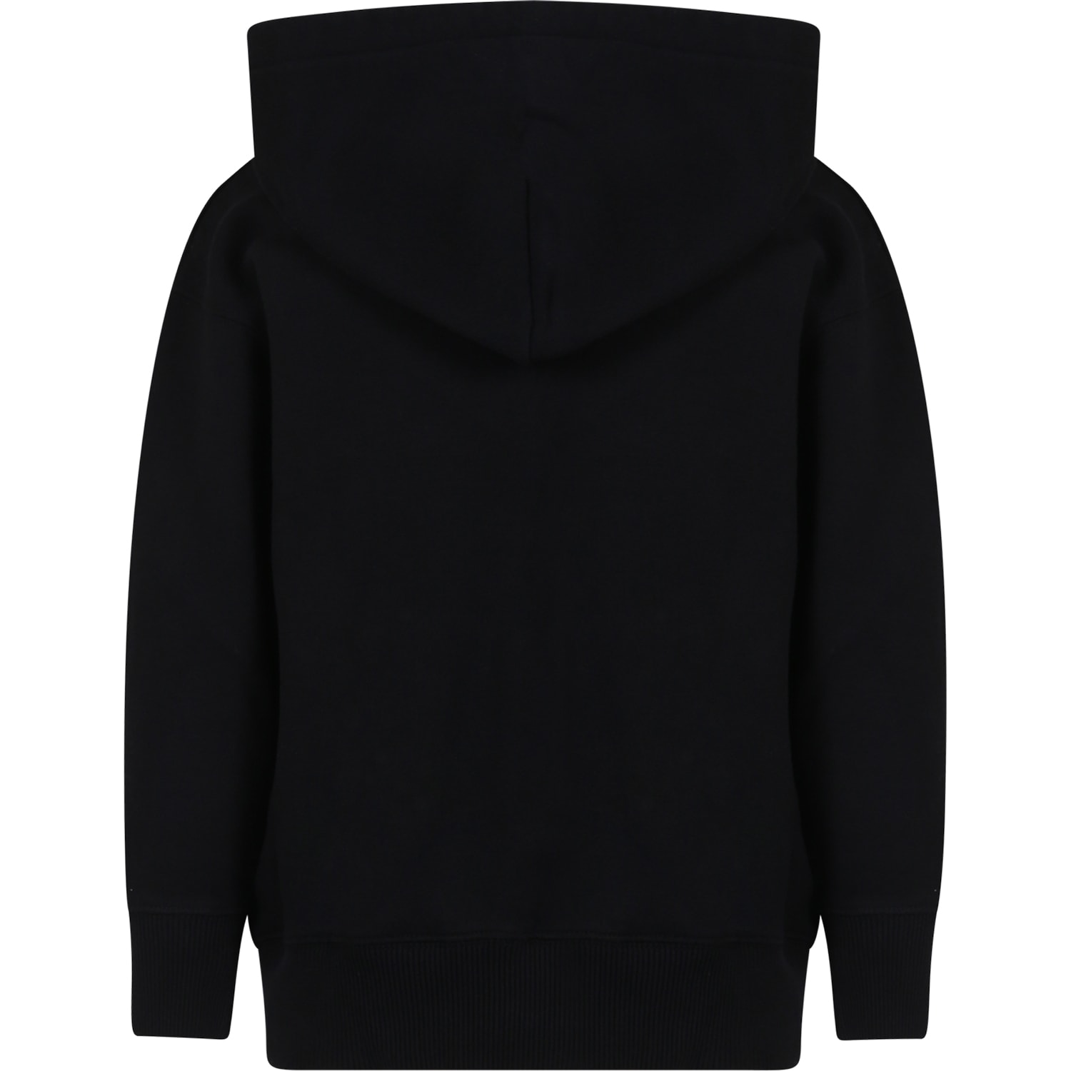 Shop Off-white Black Sweatshirt For Boy With Logo In Black Whit