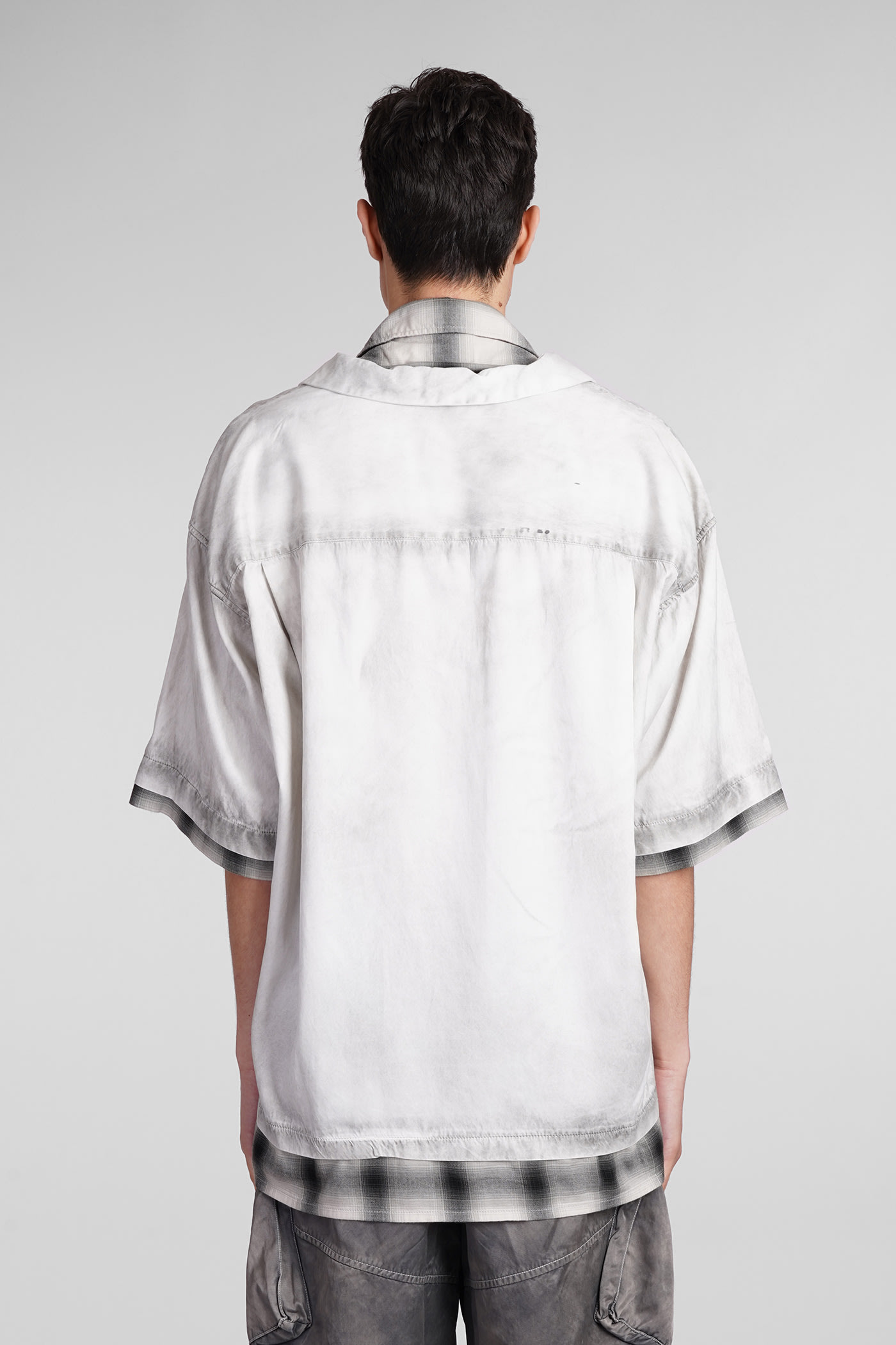 Shop Miharayasuhiro Shirt In Grey Rayon