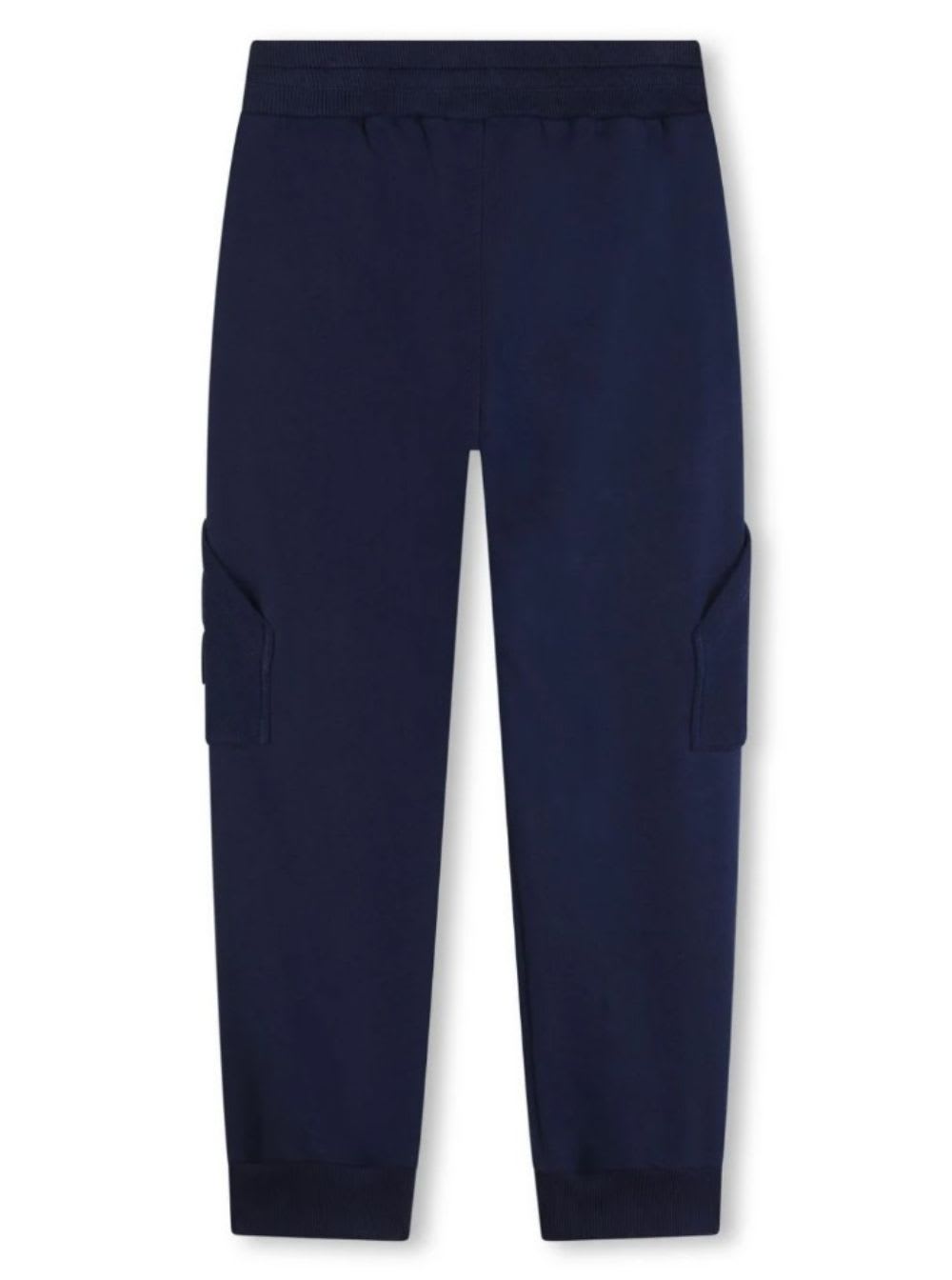 Shop Givenchy Blue Joggers Pants With 4g Detail In Cotton Boy